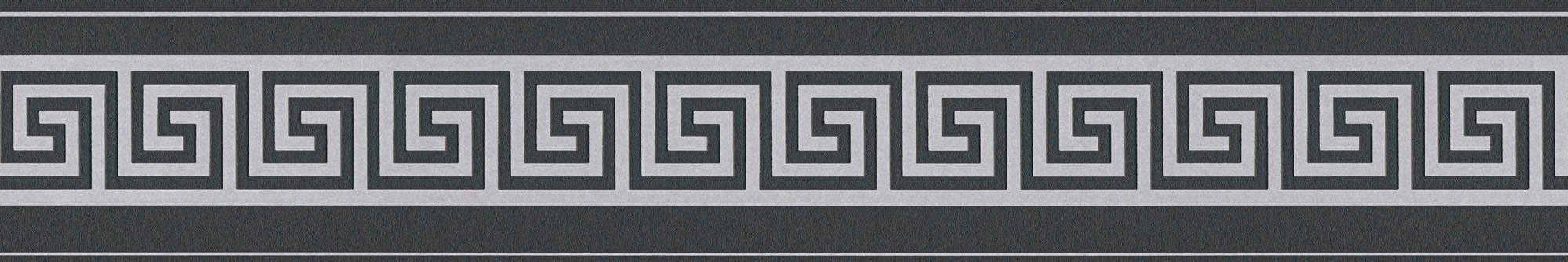 A.S. Création Bordüre Only Borders 11, strukturiert, Motiv, geometrisch, grafisch, Tapete Bordüre Geometrische Bordüre Metallic Borte Wohnzimmer Flur