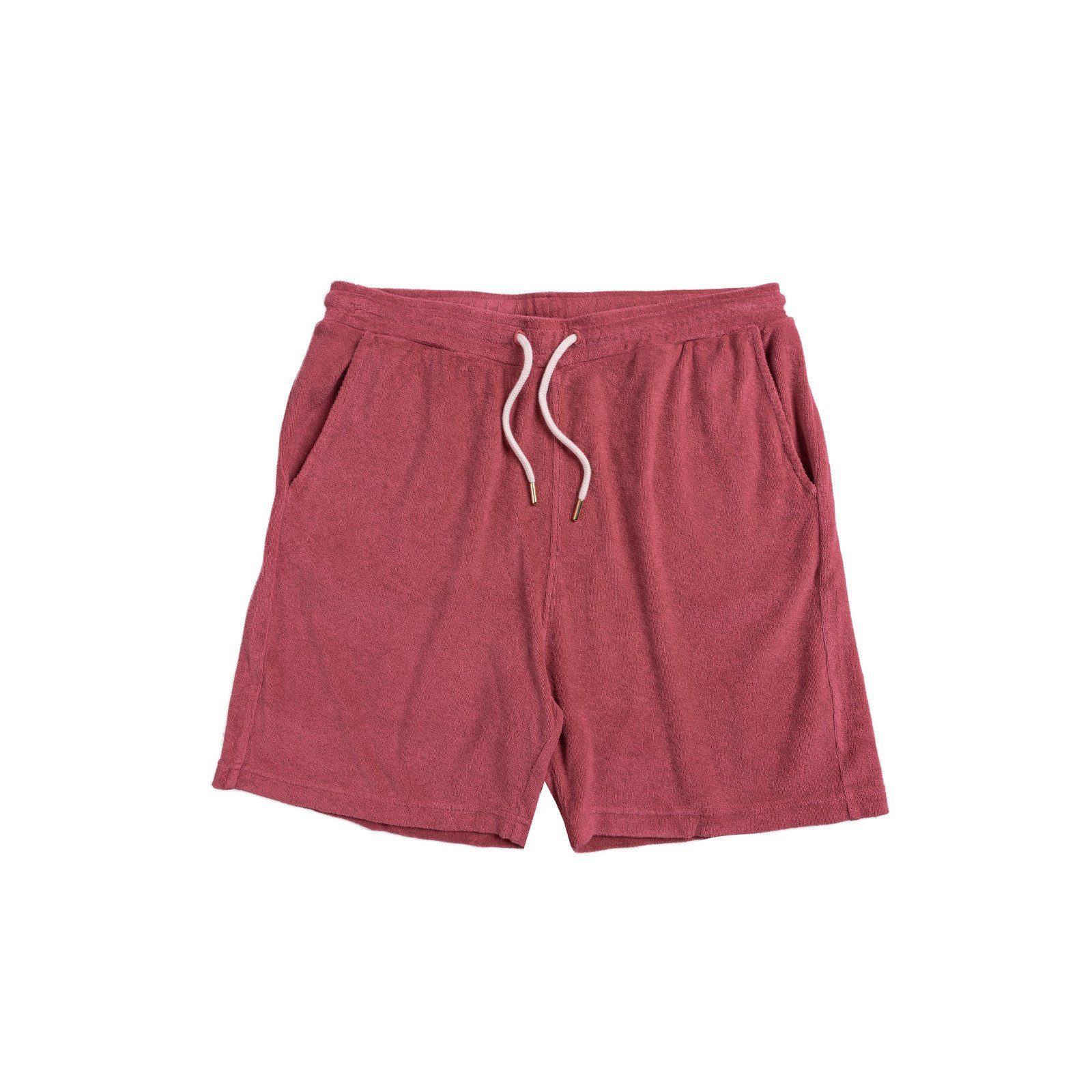 HARMONY Shorts Harmony Herren Frottee-Shorts weiche kurze Hose mit Seitentaschen Pierino Shorts Chill-Hose Rot