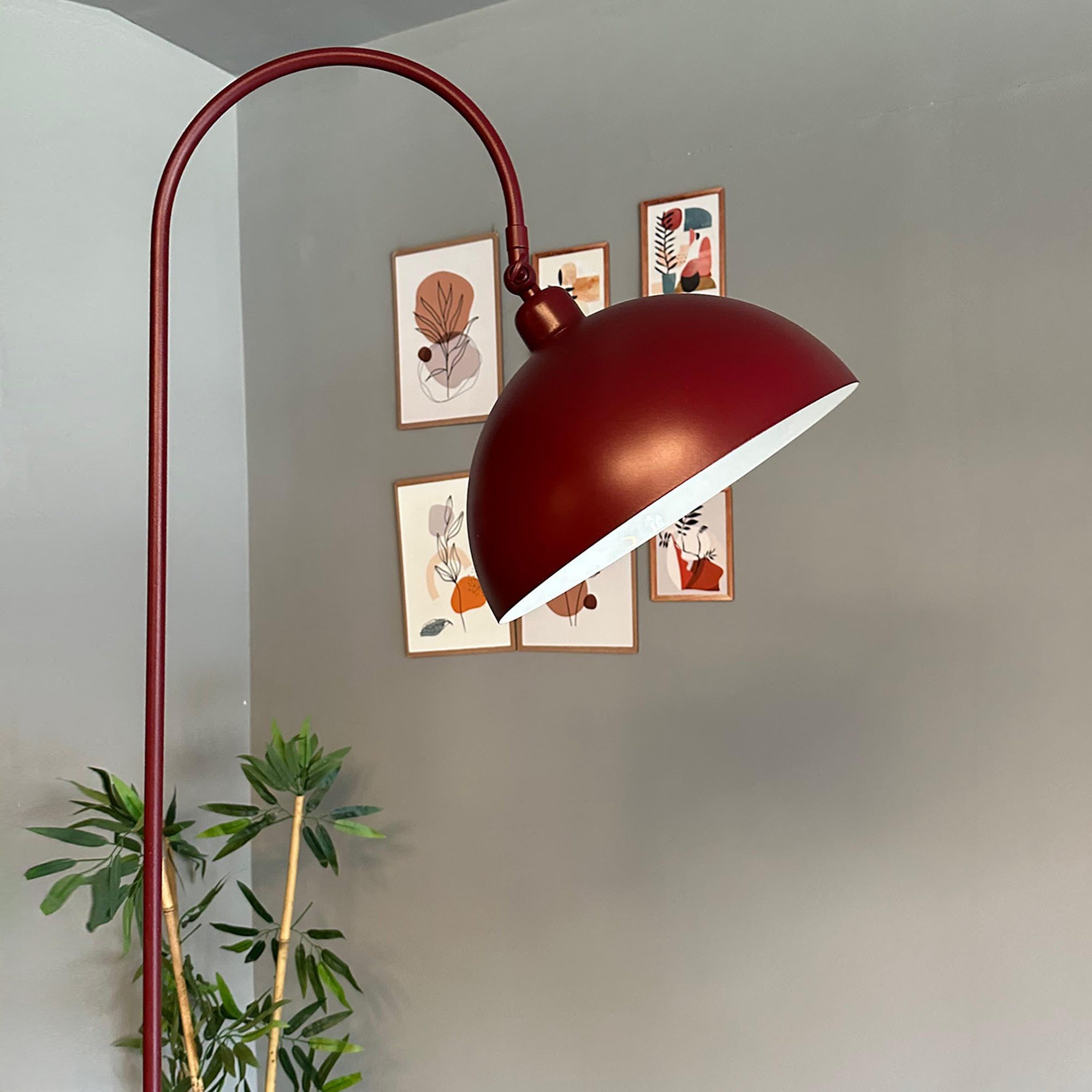 Bamyum Stehlampe Moderne Stehlampe aus Metall mit E27, verstellbarer Lampenschirm, ohne Leuchtmittel, E27, verstellbarer Lampenschirm, Stehluchte mit Ablage