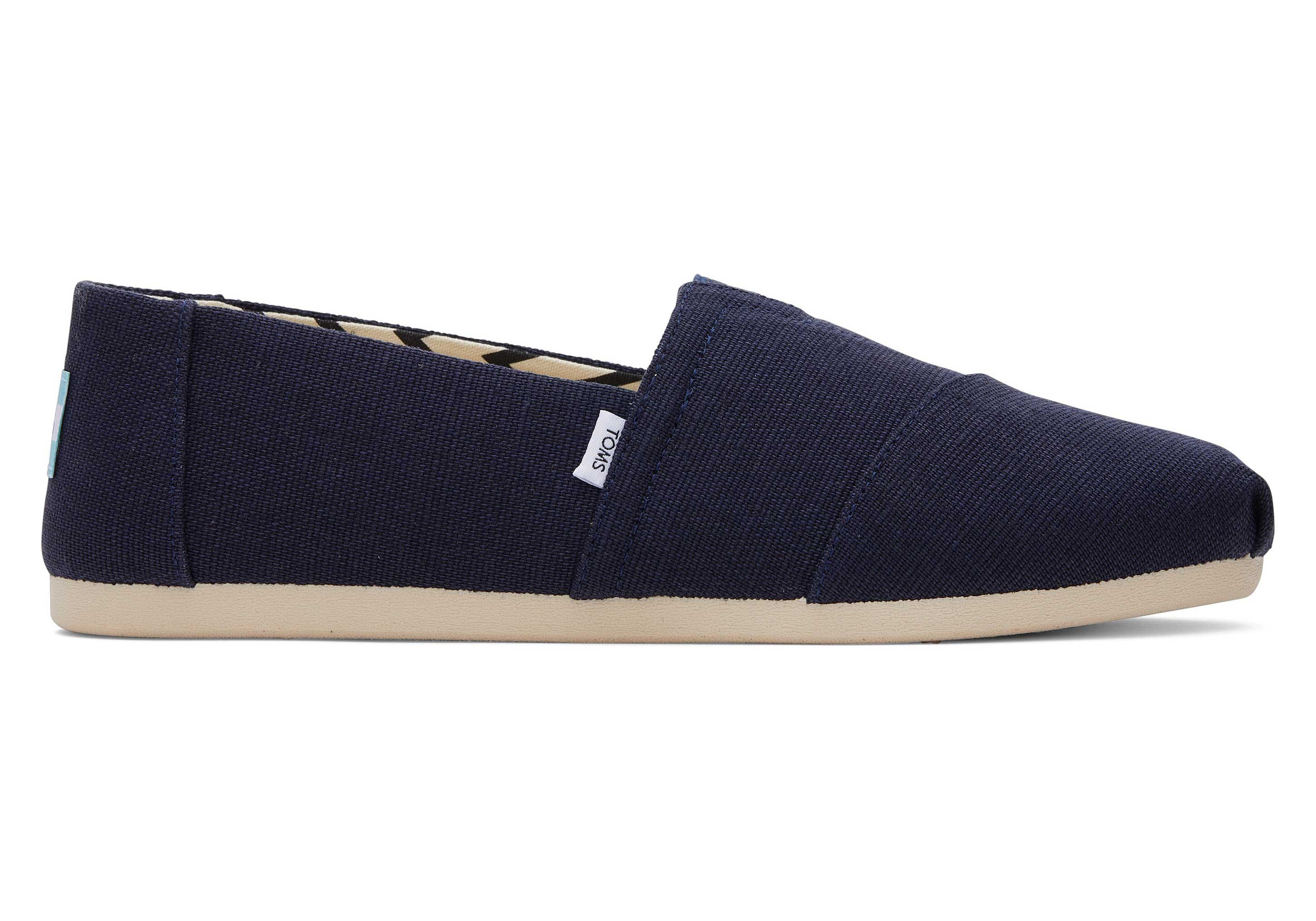 TOMS Alpargata-Slip-on aus Heritage-Canvas komplett Schwarz Espadrille