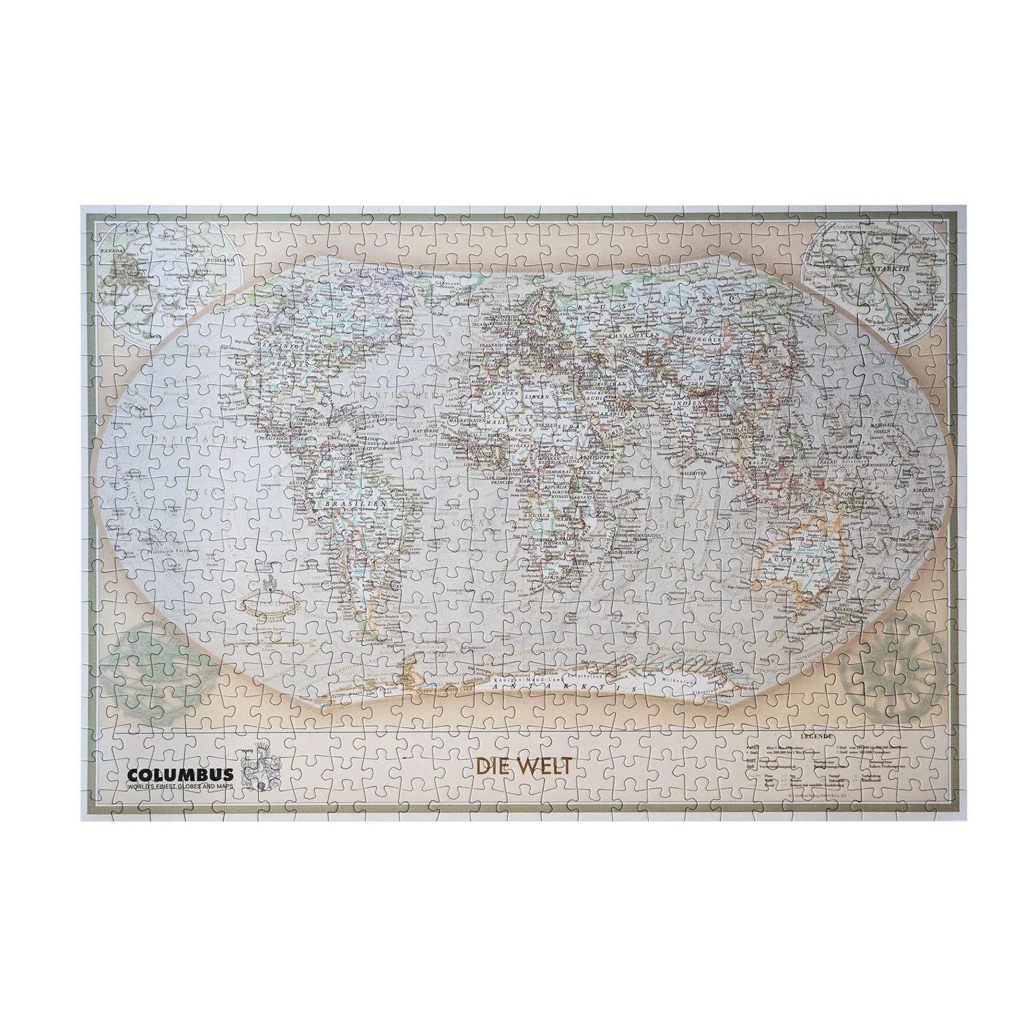 Columbus Puzzle Die Executive Weltkarte als Puzzle, 500 Puzzleteile