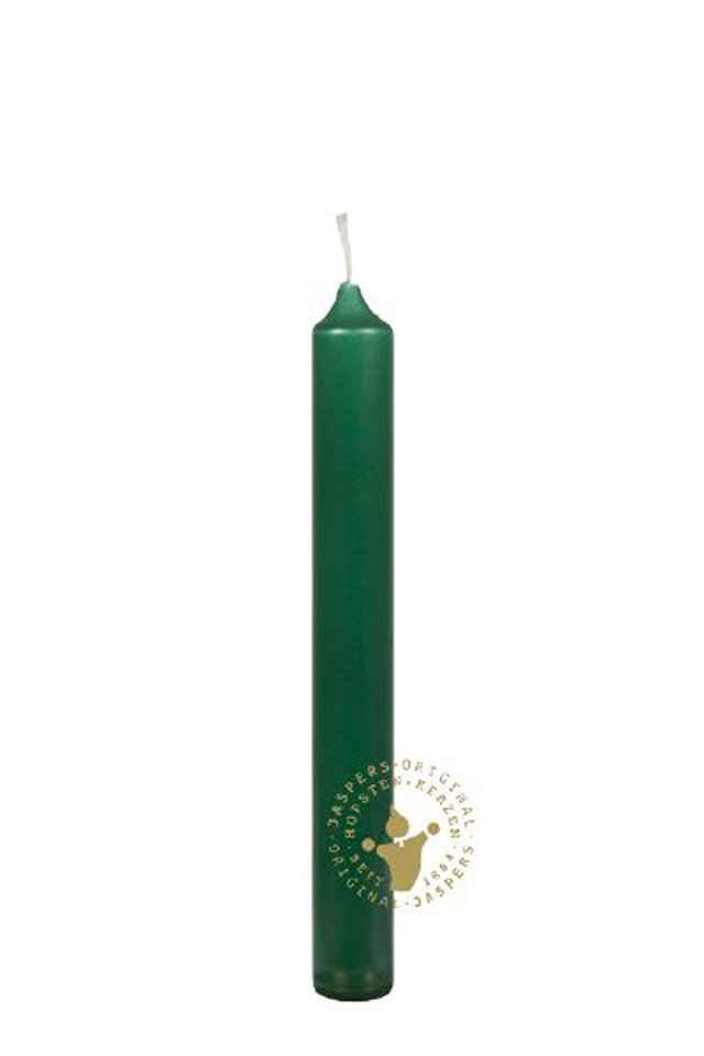 Jaspers Kerzen Tafelkerze Kronenkerzen jagdgrün 175 x 22 mm, 10 Stück
