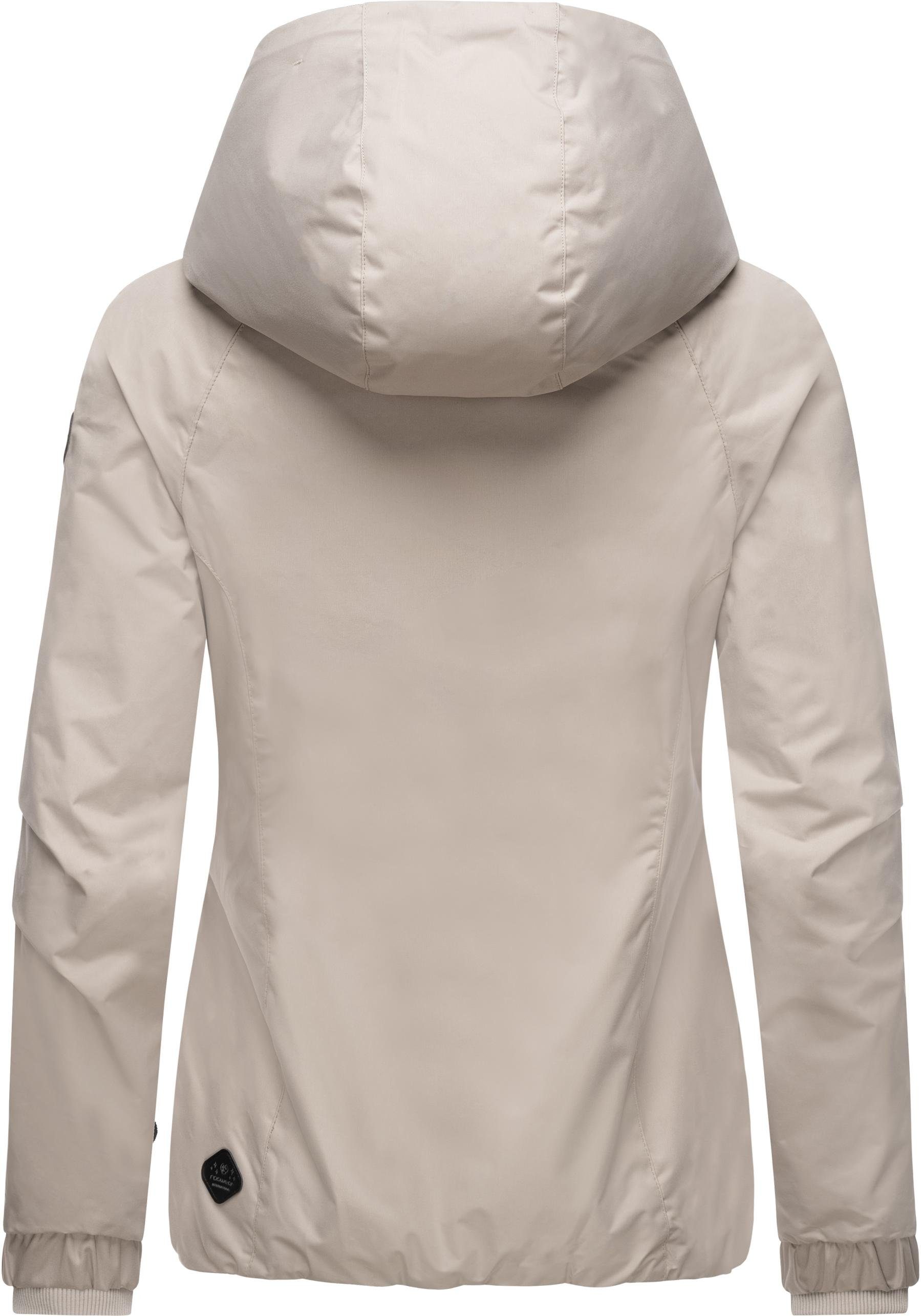 Ragwear Outdoorjacke Dizzie Wasserdichte Übergangsjacke mit großer Kapuze