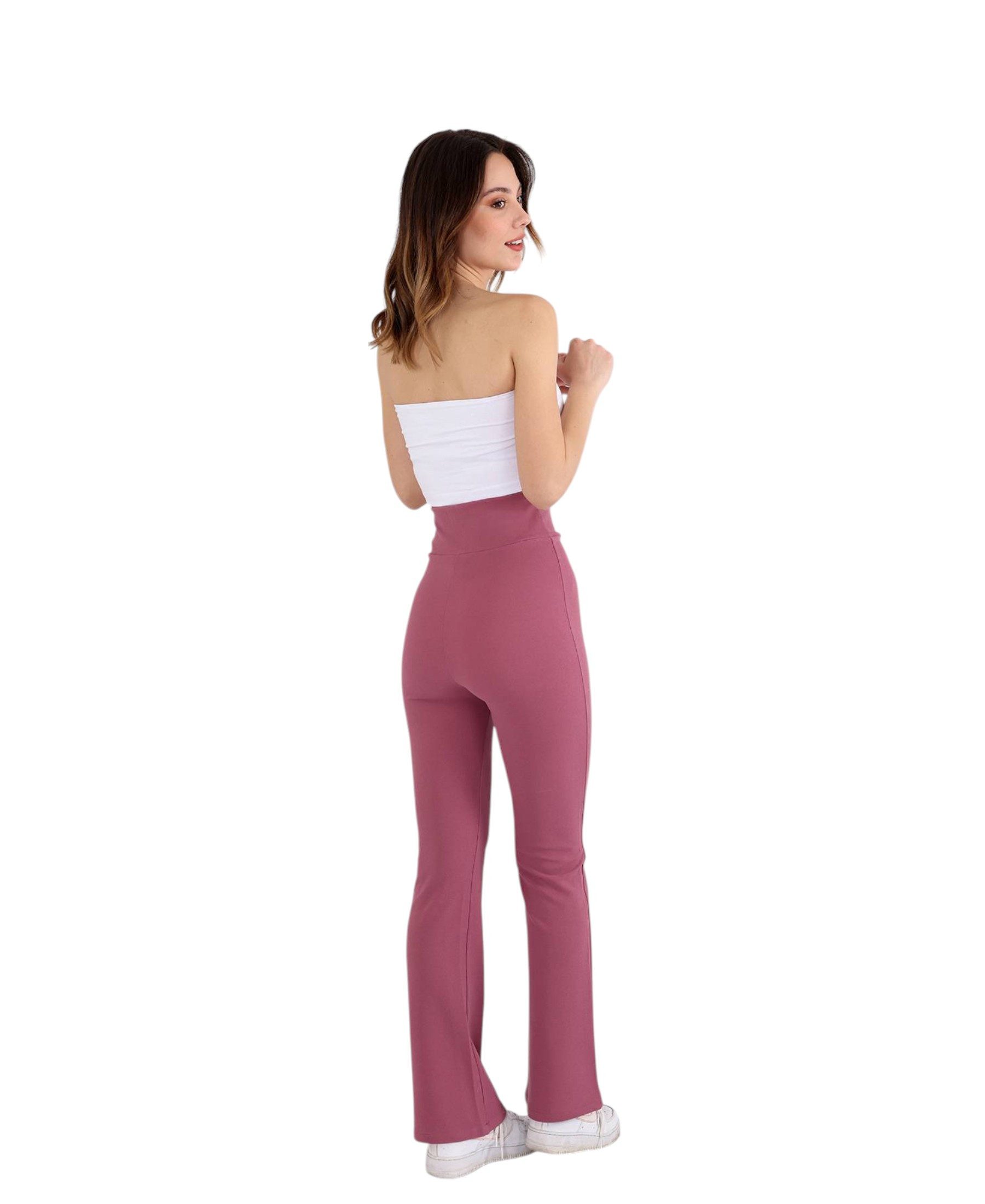 fashionshowcase Schlaghose Damen Scuba Hose High Waist elastisch für Yoga F günstig online kaufen