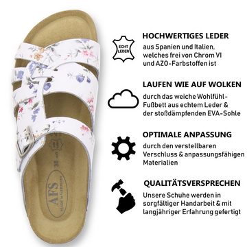 AFS-Schuhe 2122 Pantolette für Damen aus Leder mit Fussbett, Made in Germany