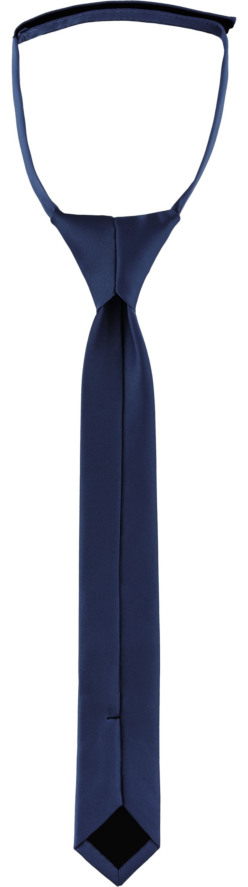 (Set, Krawatte (31cm Kinder Ladeheid Jungen 4cm) Krawatte KJ 1-St) Navyblau x