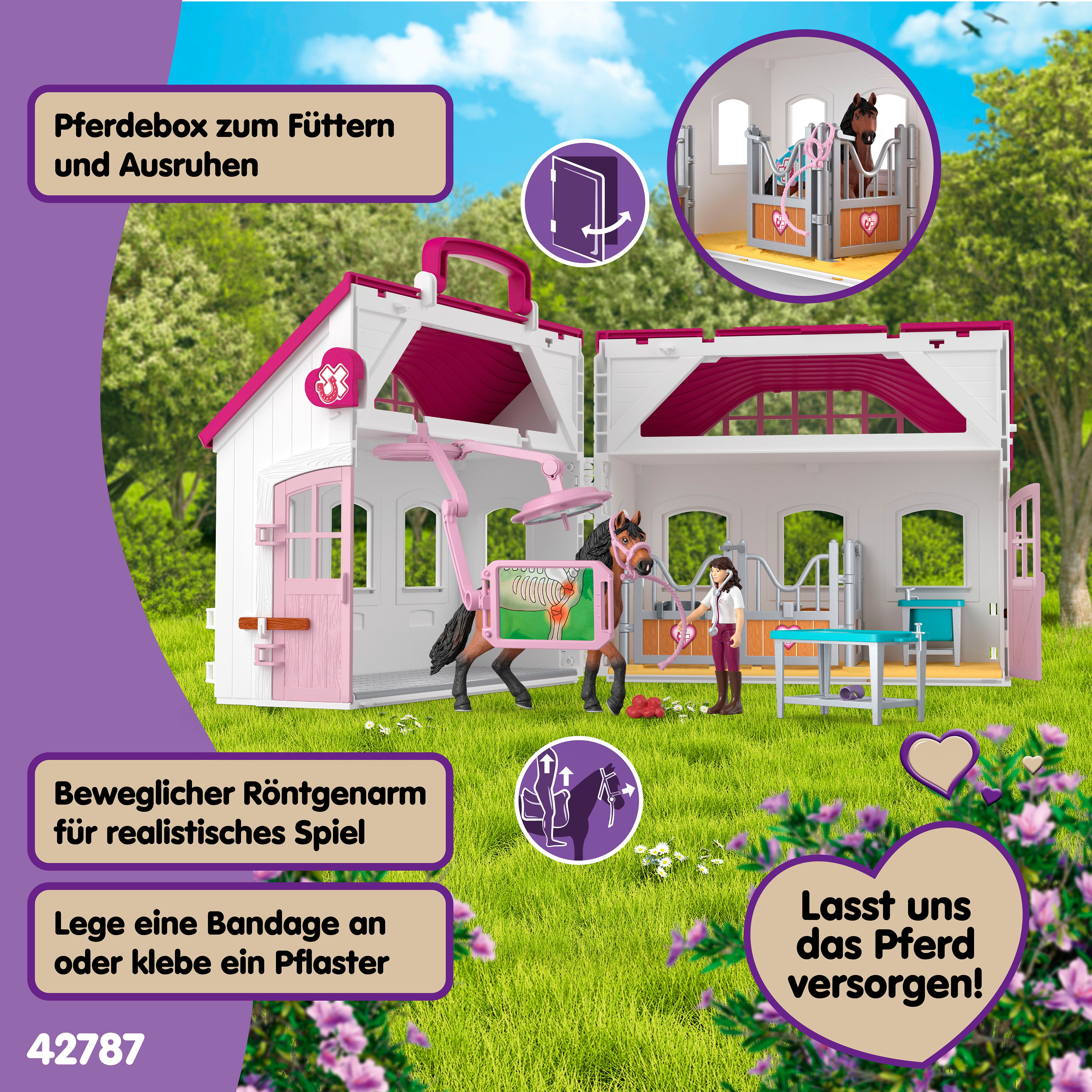 Schleich® Spielwelt HORSE CLUB, Pferdeklinik Heilende Hufe (42787), (64-tlg) – Bild 4 von 5