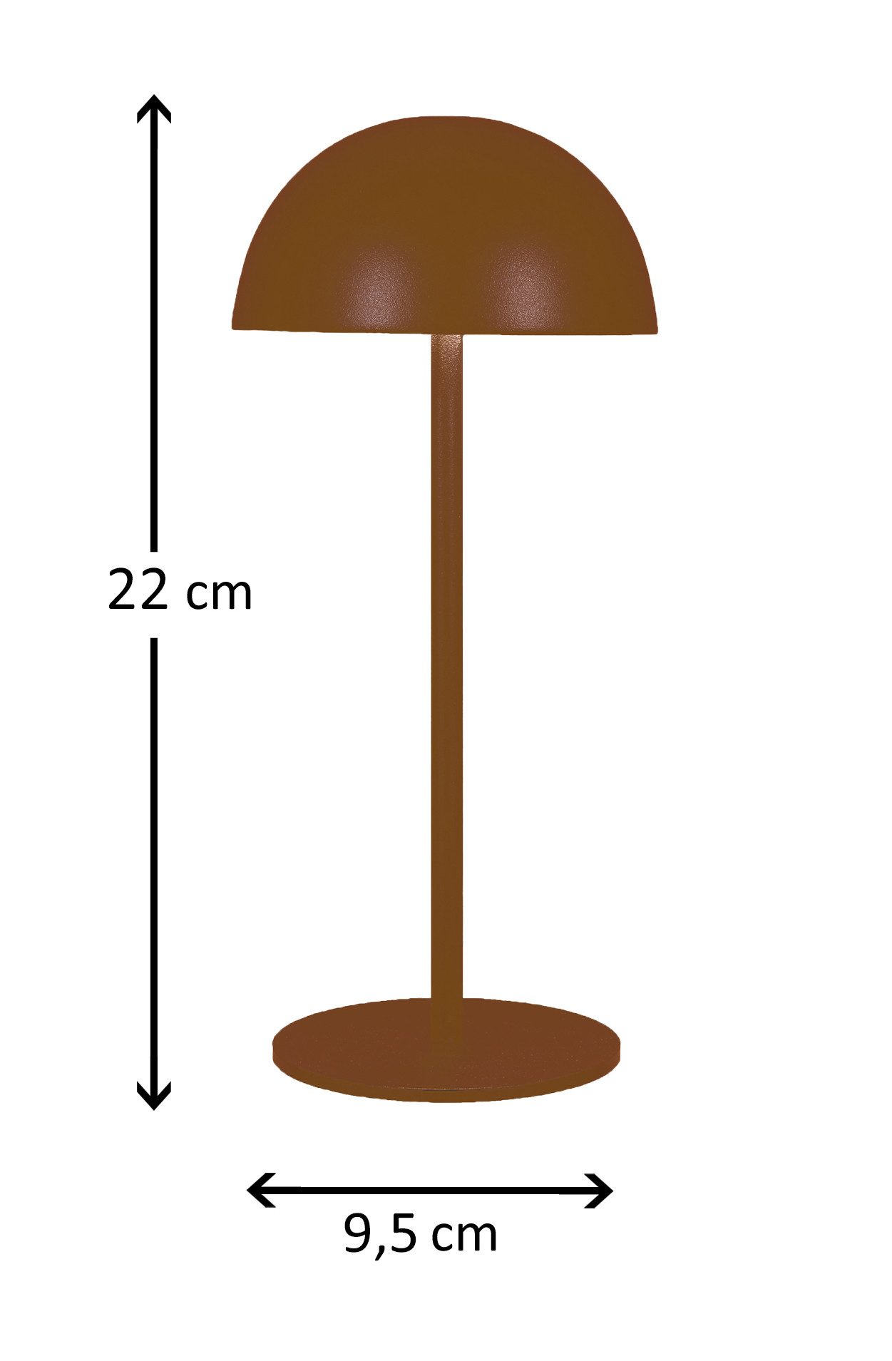 Coen Bakker Deco BV LED Außen-Tischleuchte Touch Tischlampe dimmbar mit Akku, In-/Outdoor, Touch-Funktion, LED fest verbaut, Kaltweiß, Warmweiß, Tageslichtweiß – Bild 3 von 5