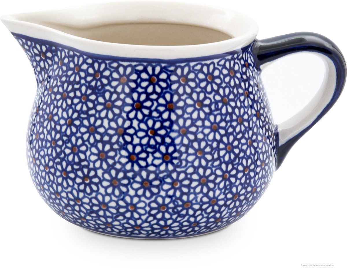 Bunzlauer Keramik Kanne Bunzlauer Keramik 1L Milchkrug Kanne 19,4x10,8cm, Dekor 120, 1,00 l