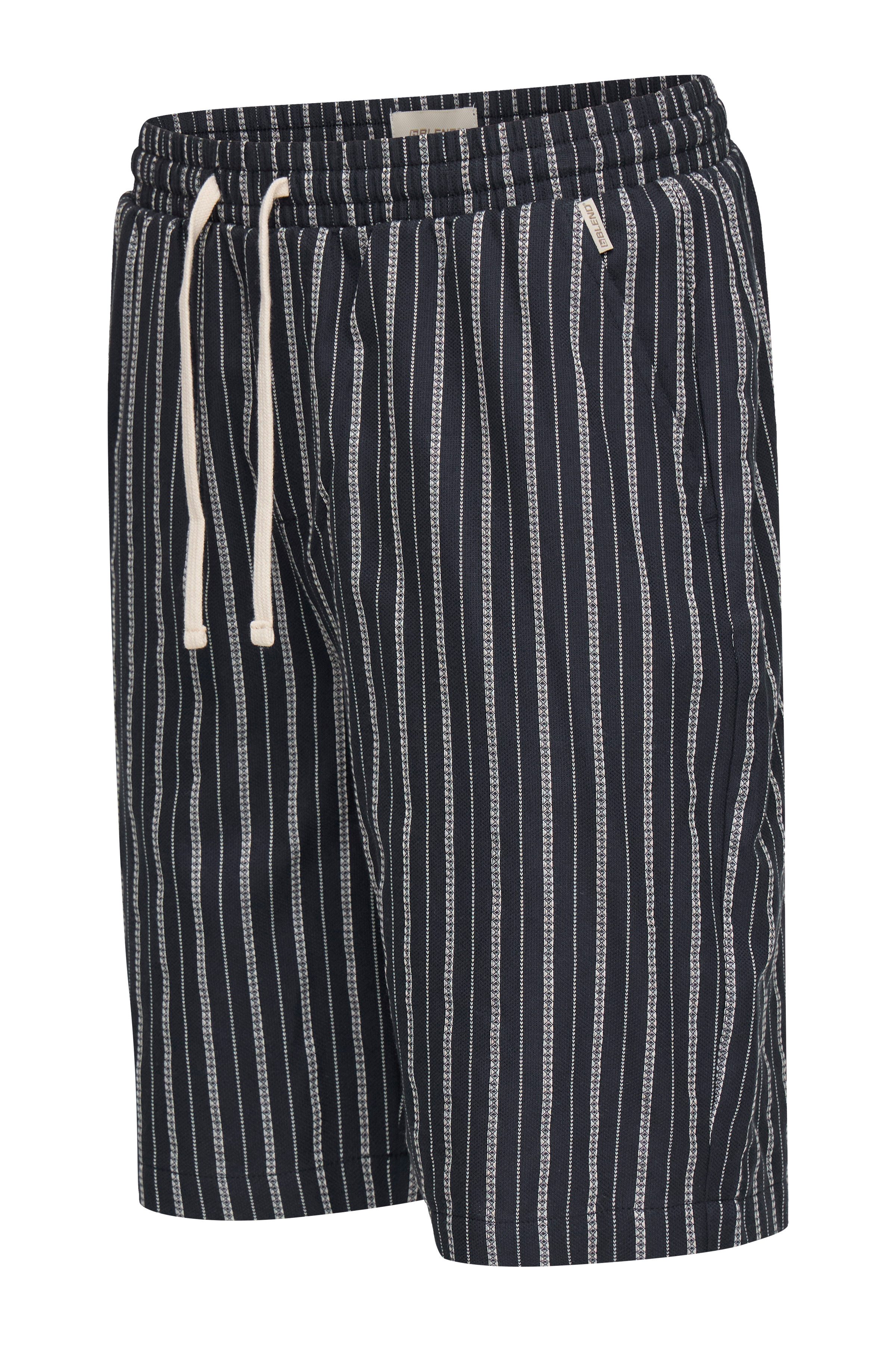 Blend Bermudas BHMAXIM RELX EASYPULL WOVENSHS aus Baumwolle, Relaxed Fit, mit Kordelverschluss, kniefrei geschnitten