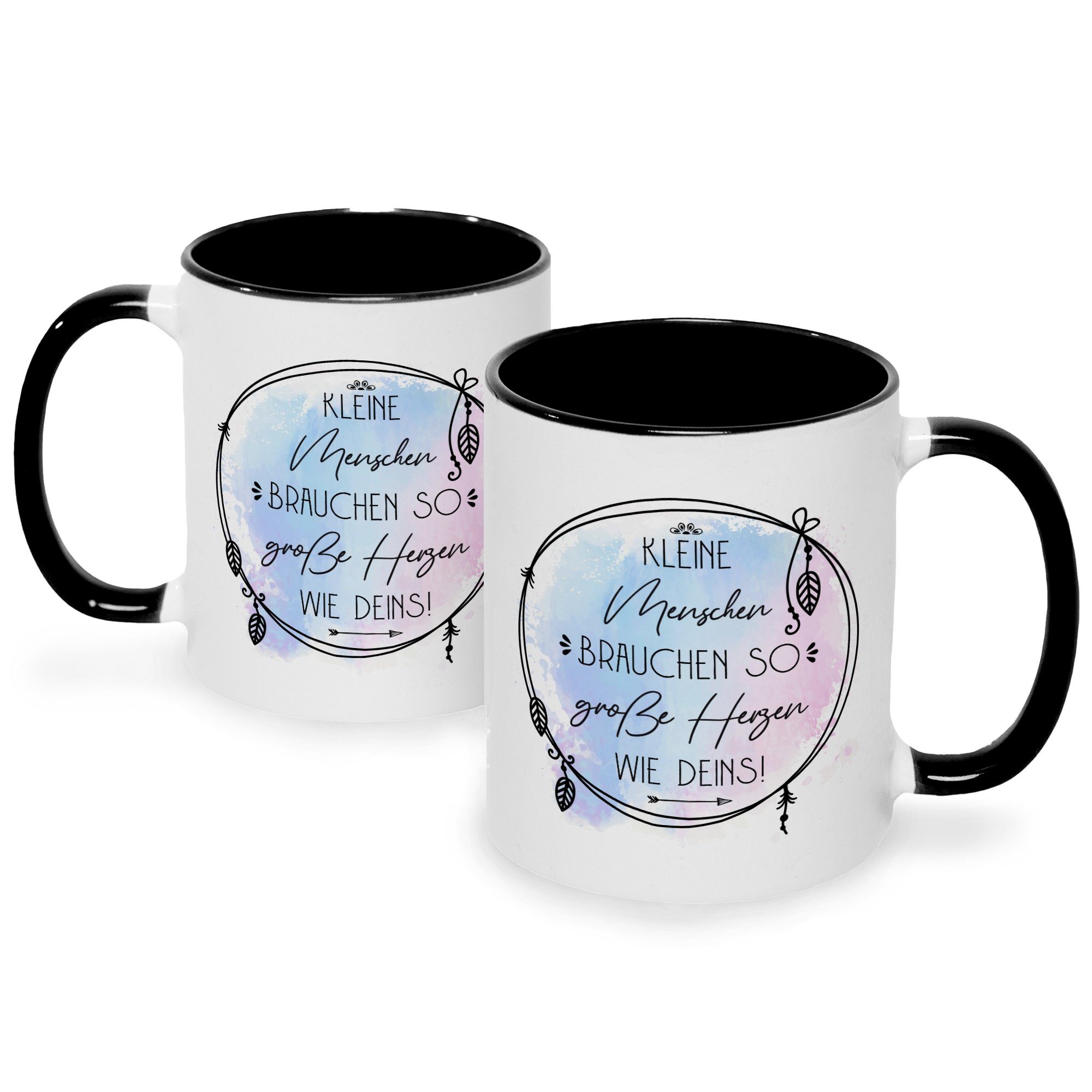 Mama GRAVURZEILE - Deins Tasse Valentinstag wie für Weiß Freunde Männer & Geschenk - Tasse Große Bedruckte für Vatertag Schwarz Weihnachten Spruch Sie Papa mit - - Herzen Geburtstag Frauen & Ihn Muttertag