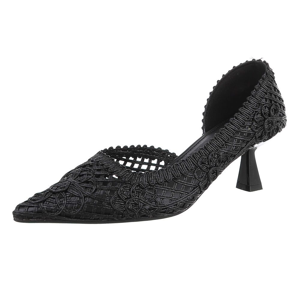 Ital-Design Elegante Pumps mit geflochtenem Design für Damen Pumps (8954238 günstig online kaufen