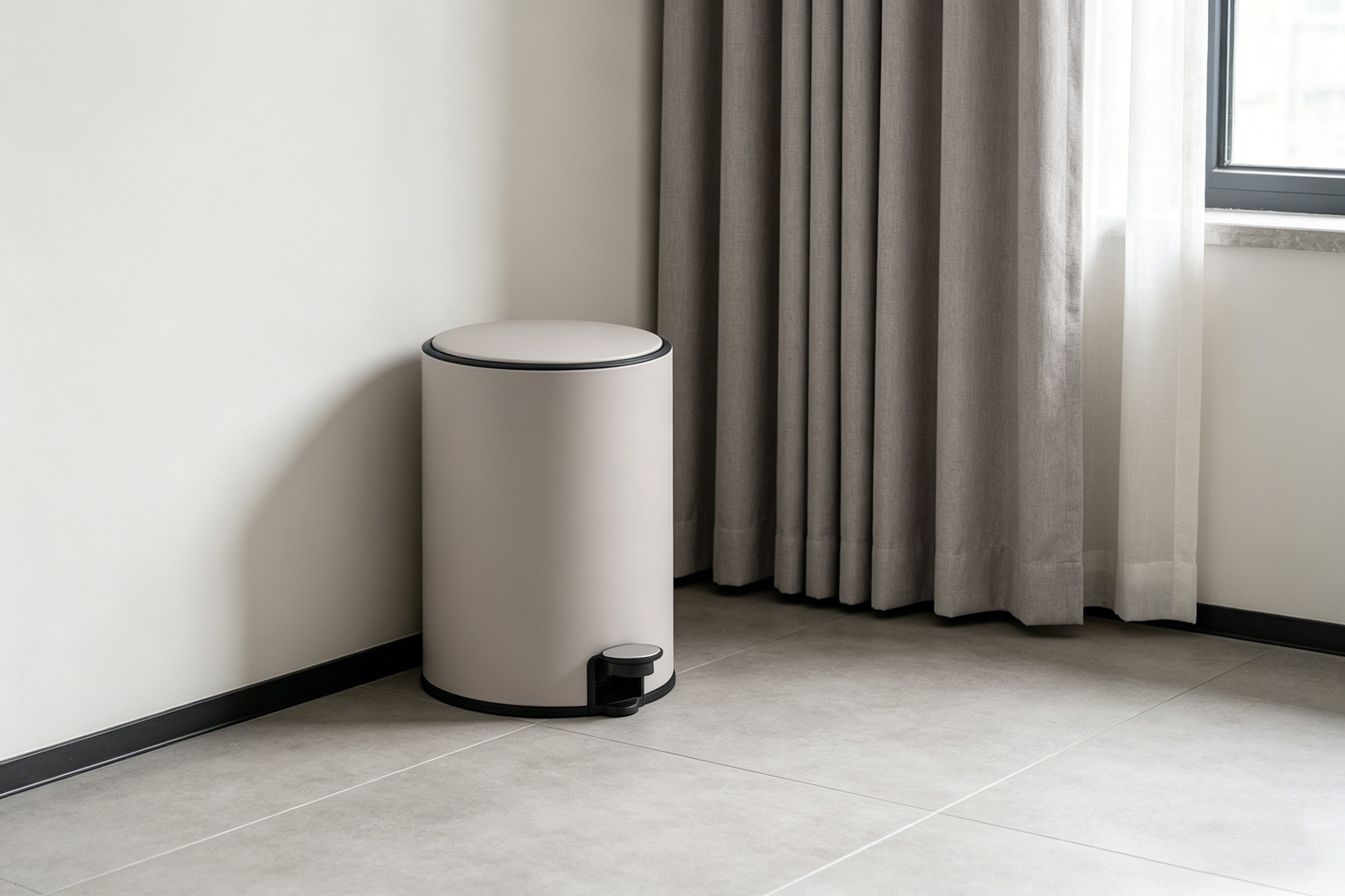 OTTO home Mülleimer in 5 versch. Farben, 5 L, 10 L o. 30 L, Soft Close, Lennu, Abfalleimer, Treteimer für Küche oder Bad, Kosmetikeimer mit verstecktem Griff