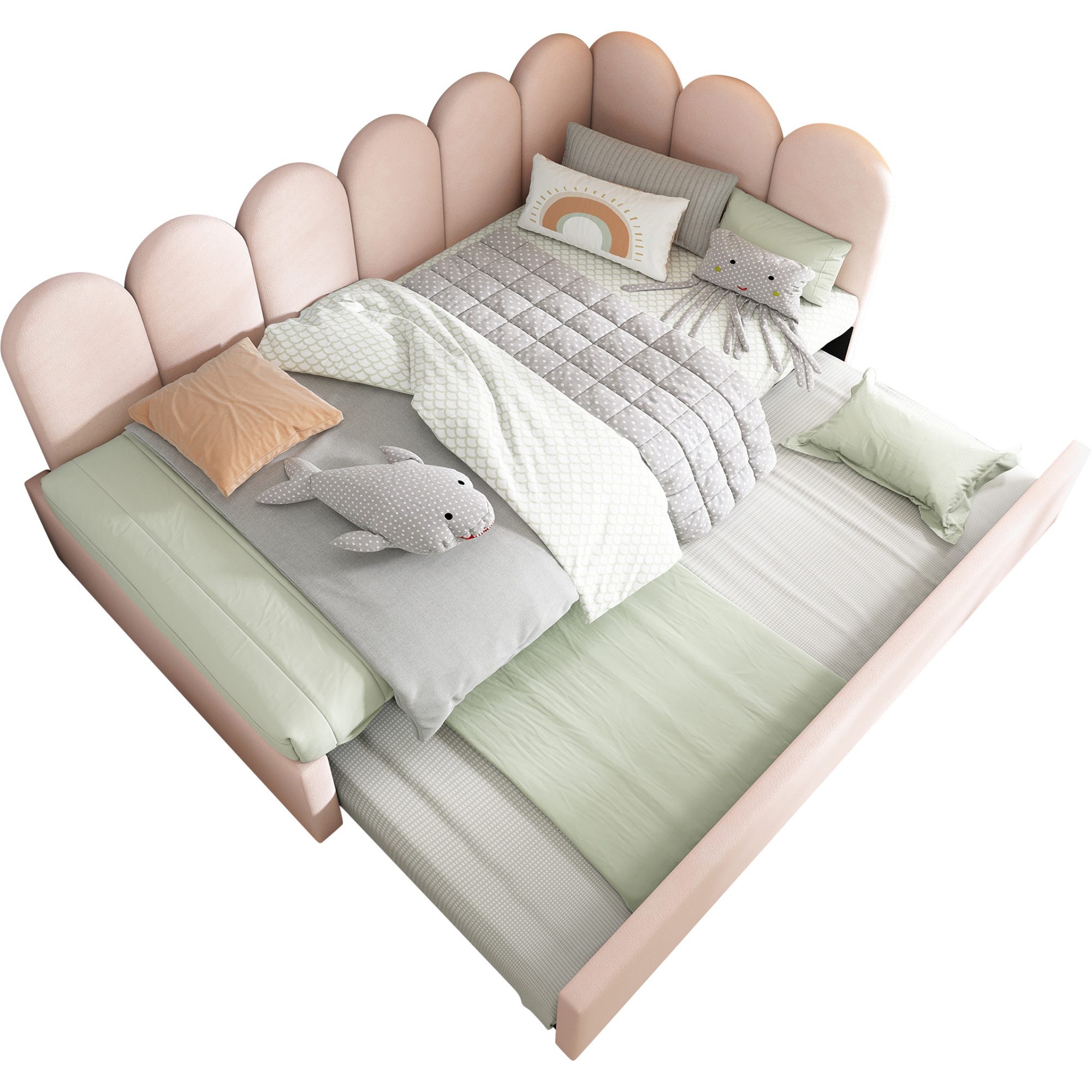 OKWISH Polsterbett Kinderbett mit Lattenrost (Tagesbett, günstig online kaufen