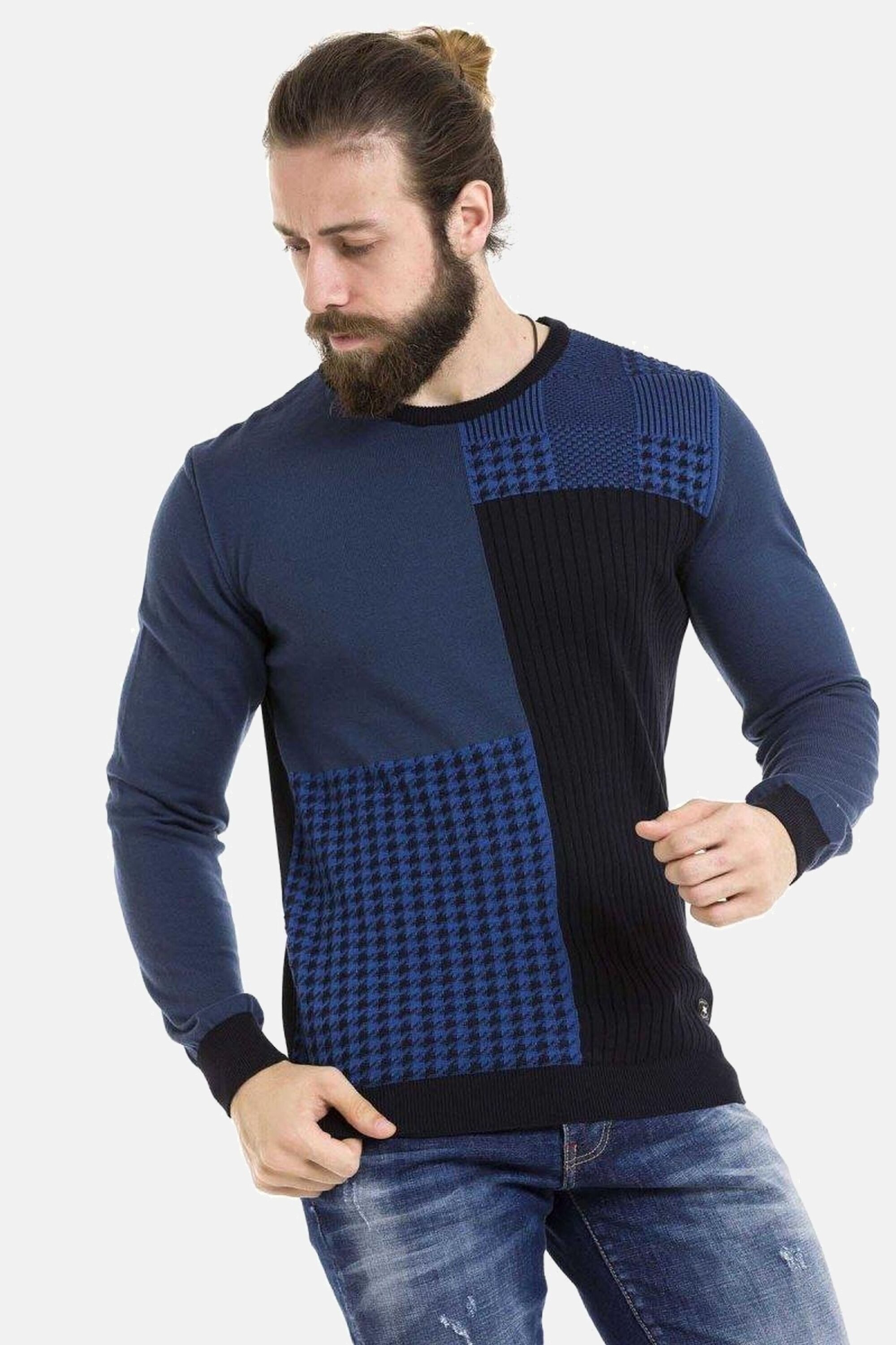 Cipo & Baxx Rundhalspullover Пуловеры (1-tlg) im modernen Look, CP263