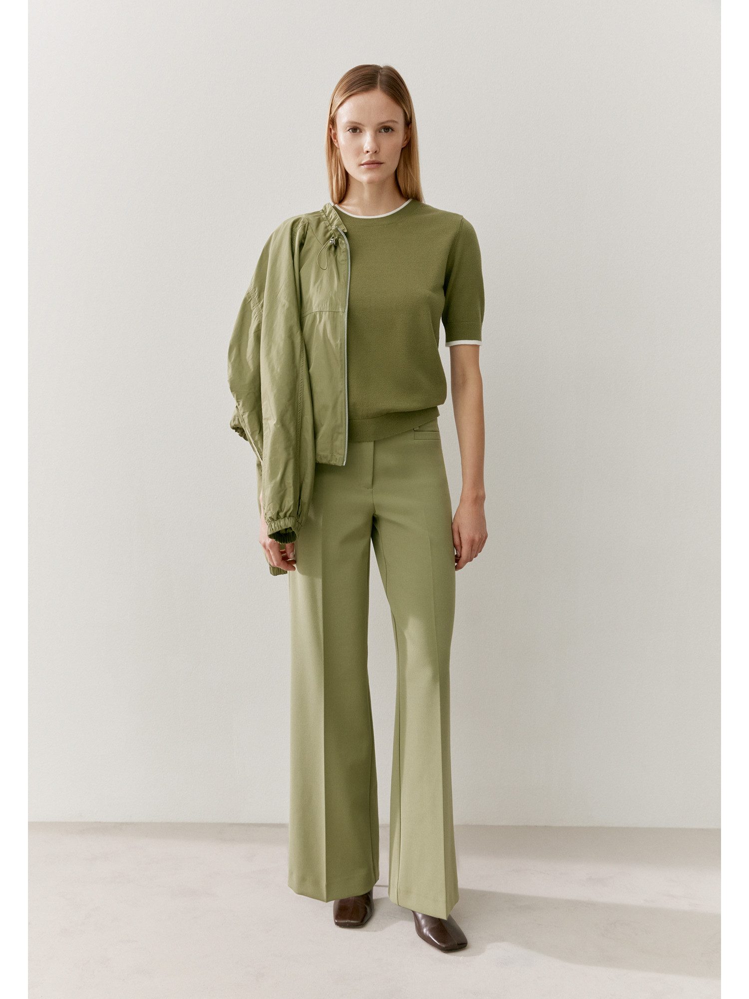 MORE&MORE Strickpullover sportiver Pullover, 1/2 Arm günstig online kaufen