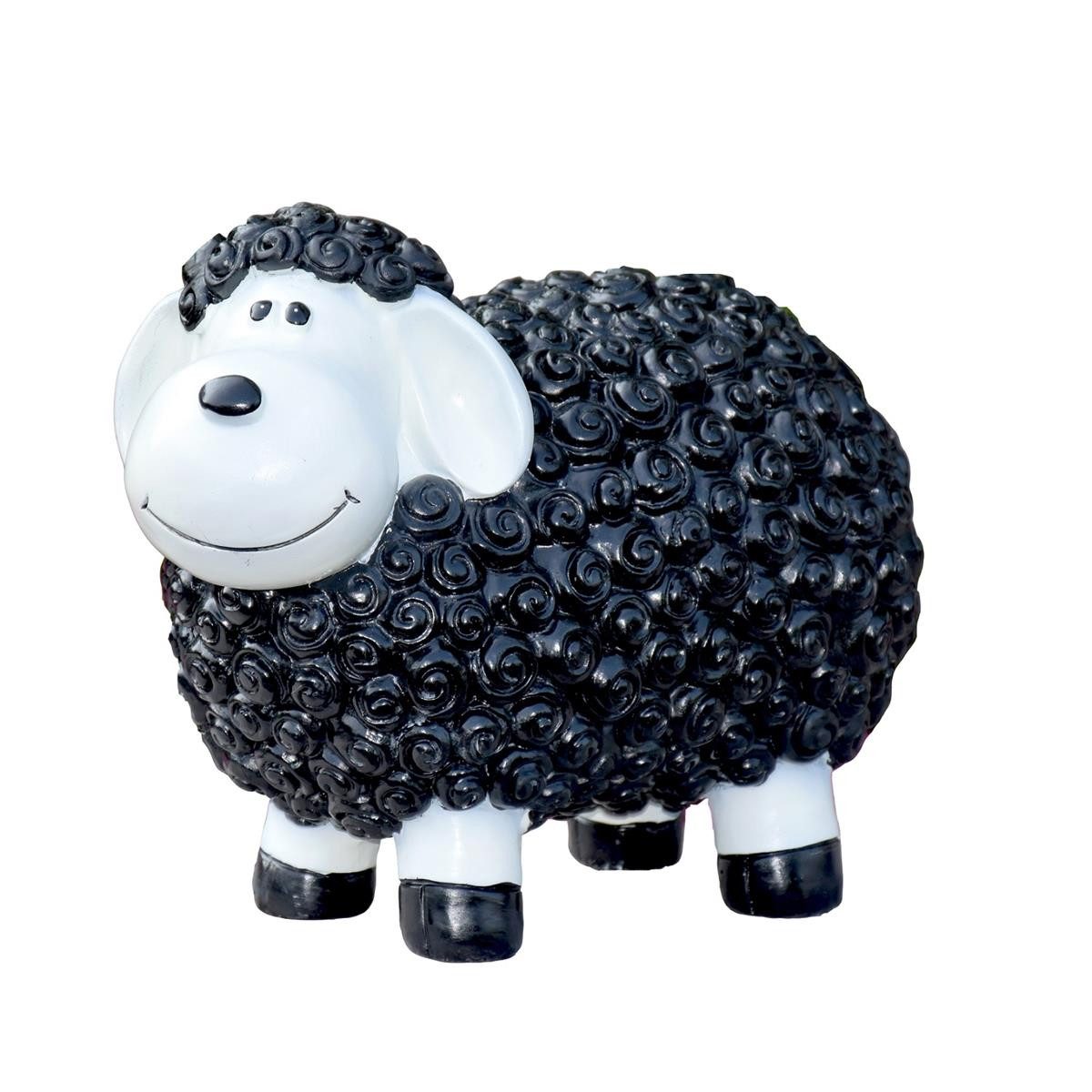 Geschenkestadl Gartenfigur Bunte Schafe viele Farben 30cm x 17cm x 23cm wetterfeste Gartenfigur