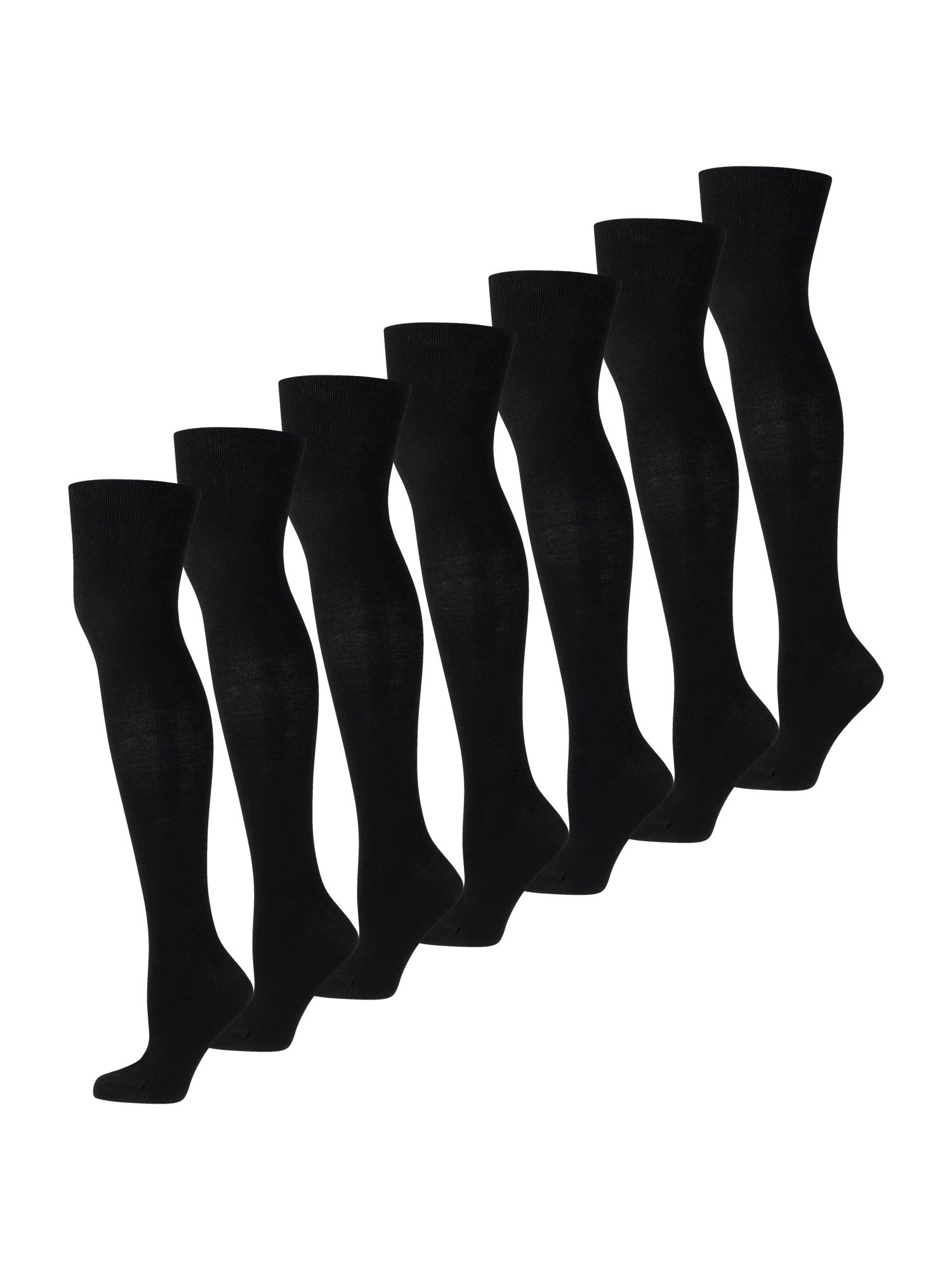 Nur Die Гольфы Overknee (7-Paar) Knie-strümpfe thermo-socken overknee