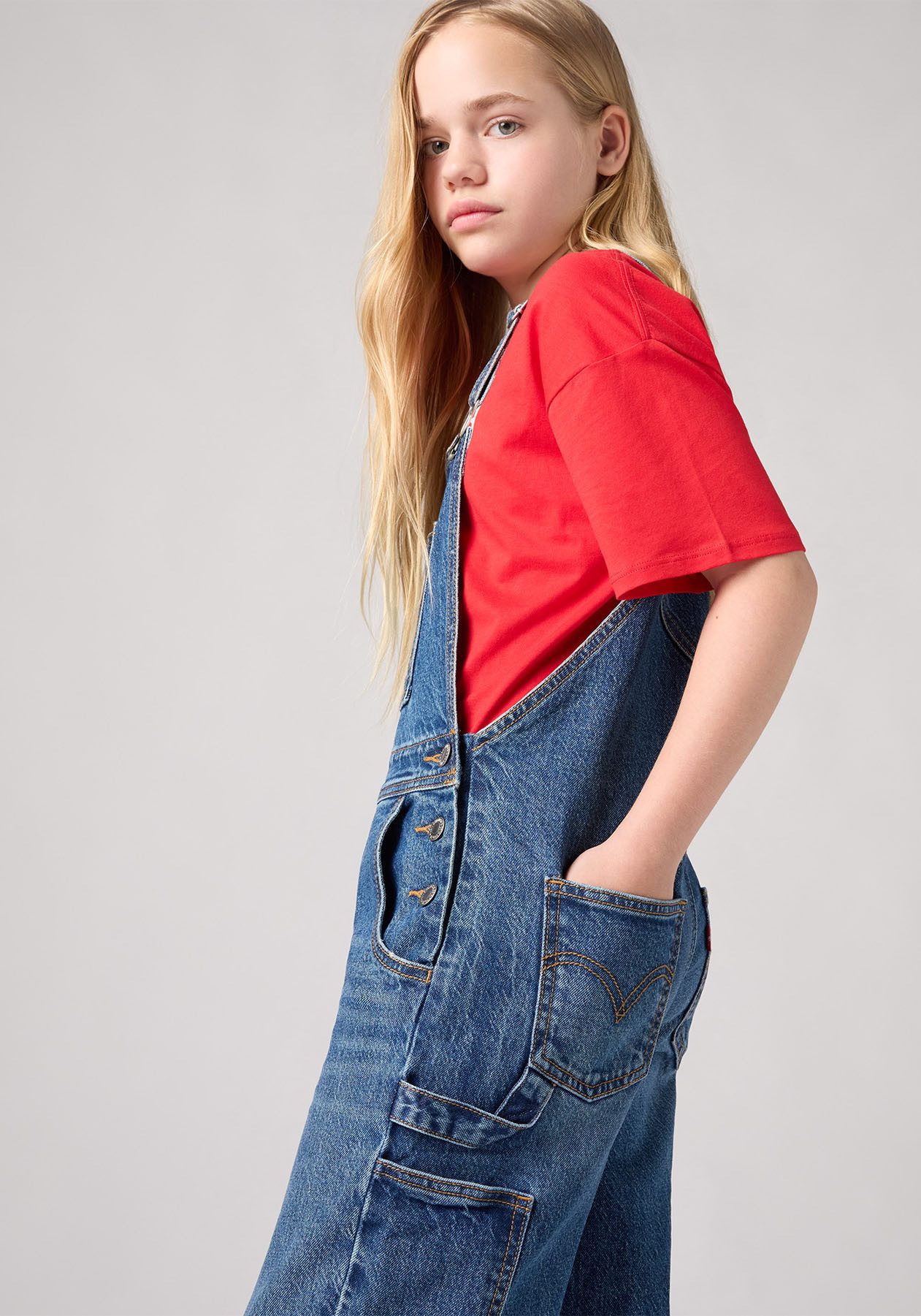 Levi's® Kids Jeanslatzhose LVG BAGGY OVERALL for GIRLS