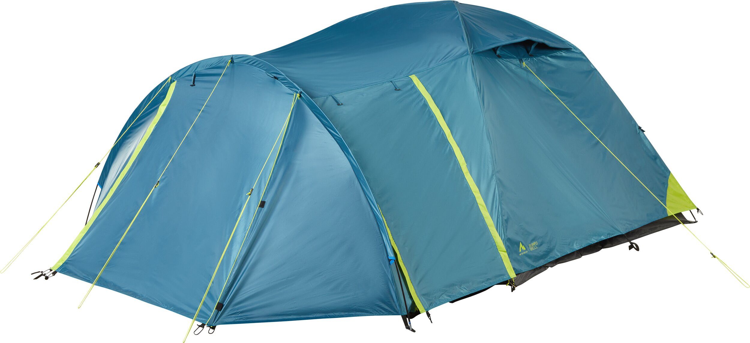 McKINLEY Gruppenzelt Camping-Zelt VEGA 40.4 SW I BLUE PETROL/GREEN LI