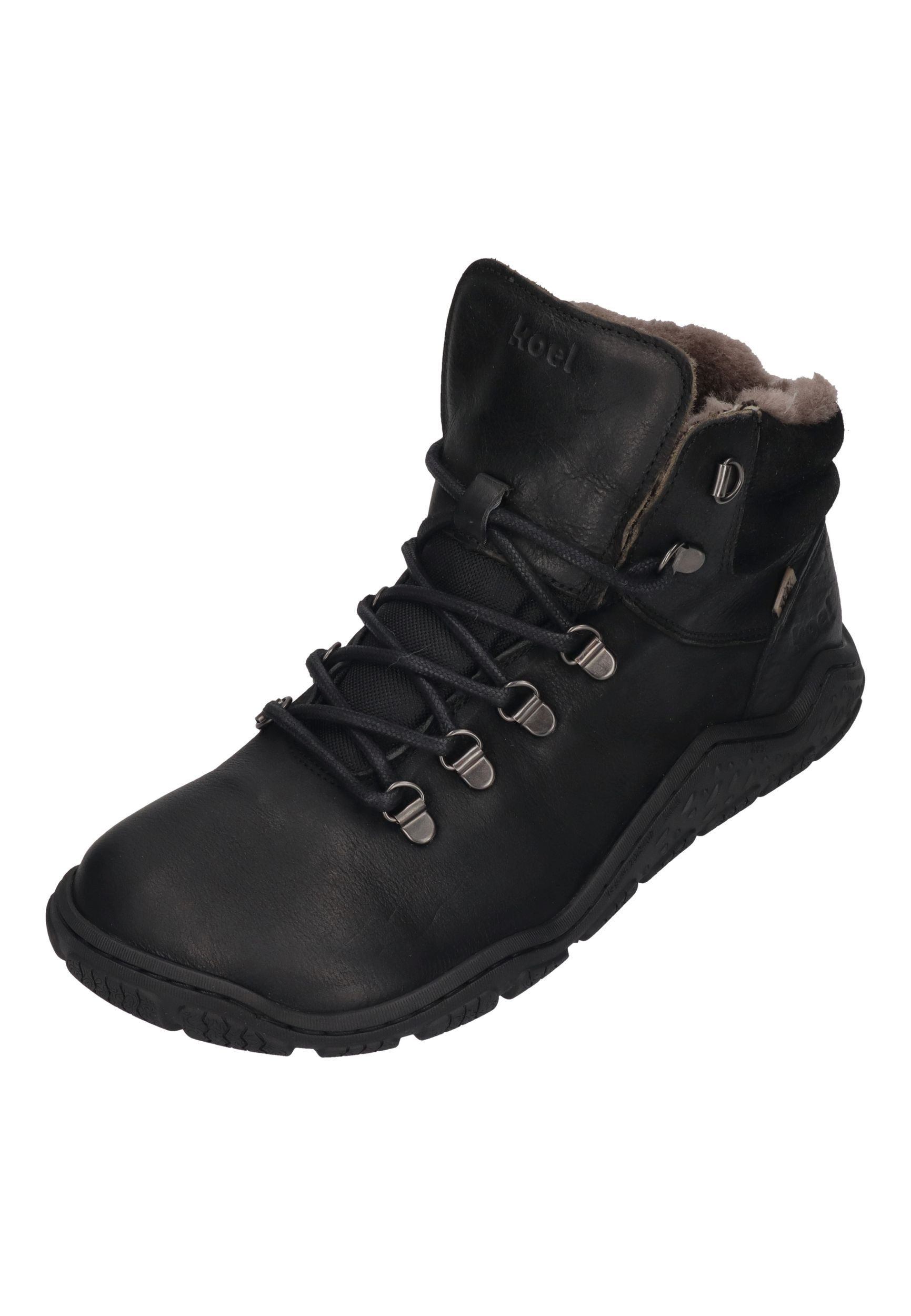 KOEL RIKA LAMBSWOOL Barfußschuh Black