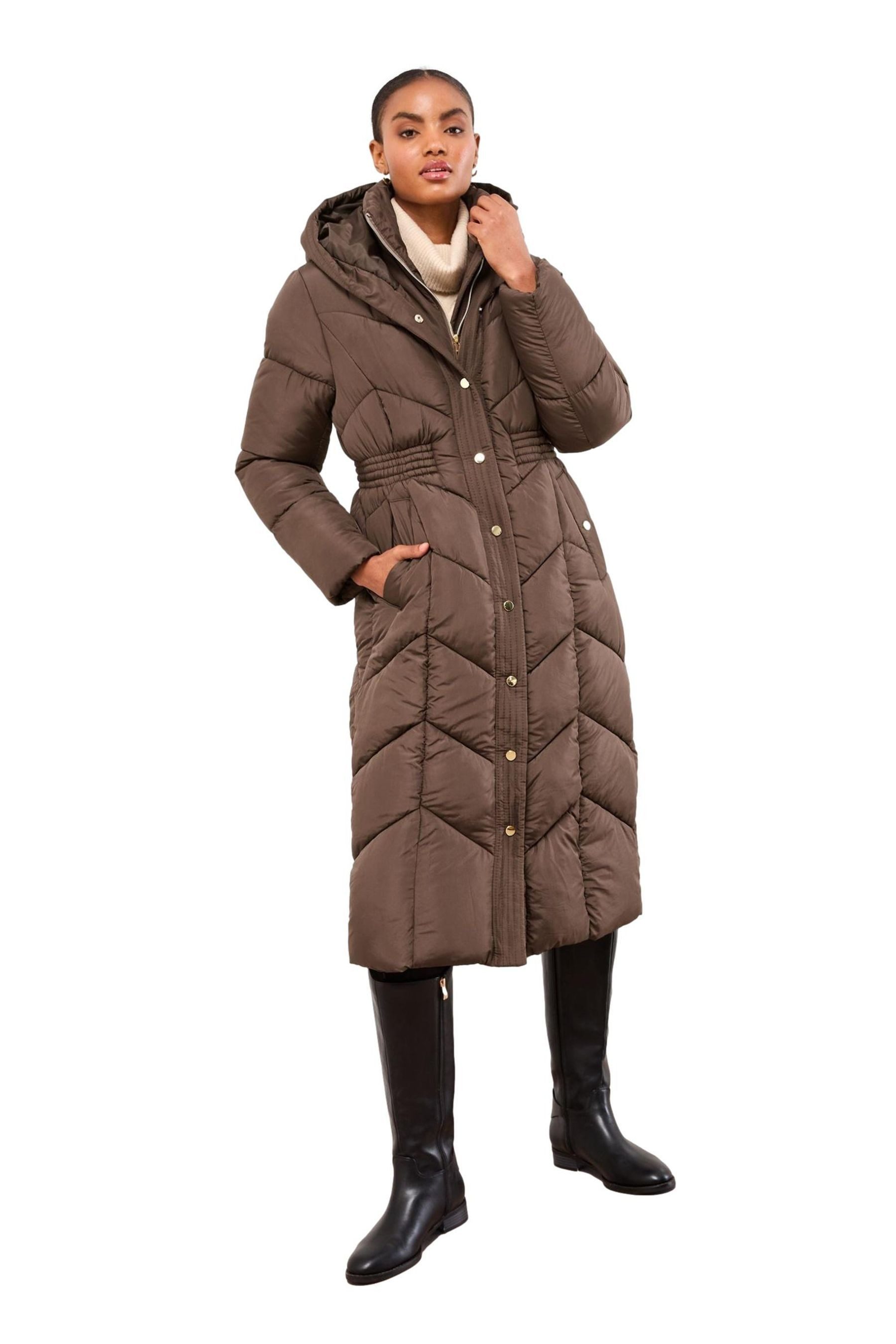 LIPSY Steppmantel Lipsy Langer, doppellagiger Mantel, Regular (1-tlg)