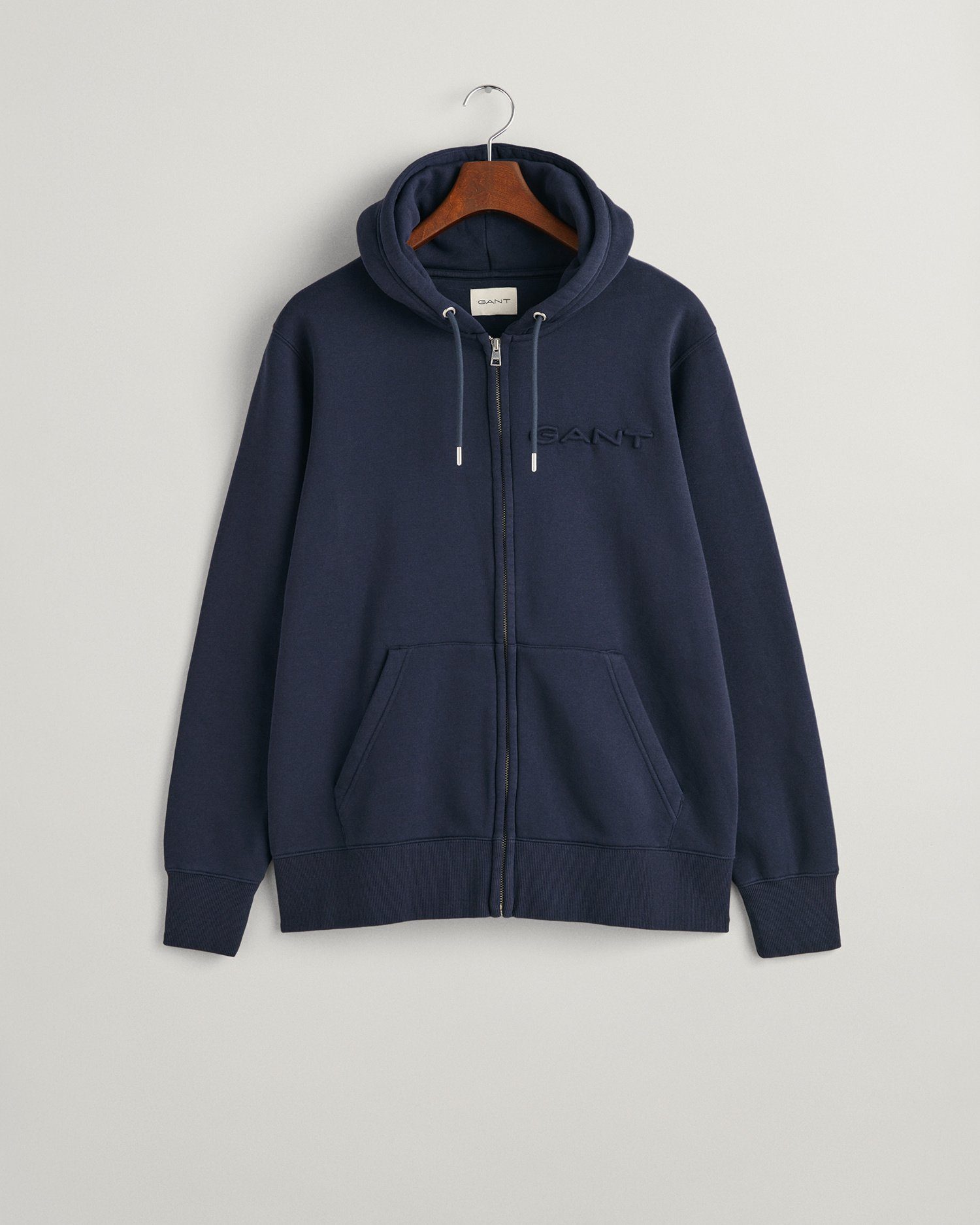 Gant Kapuzensweatjacke Embossed Sweatjacke