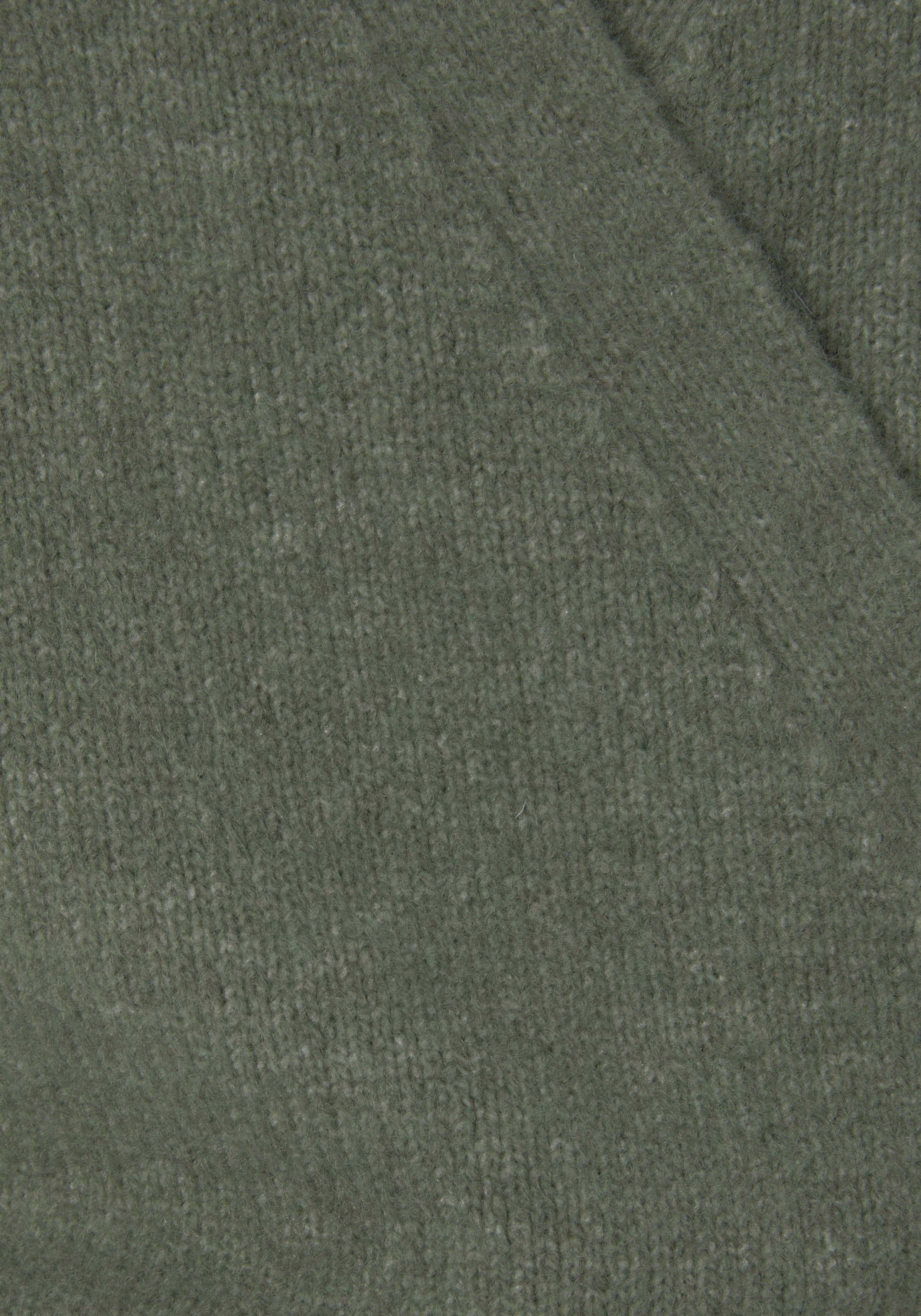LASCANA Wickelstrickjacke mit breitem Rippbündchen, Loungewear
