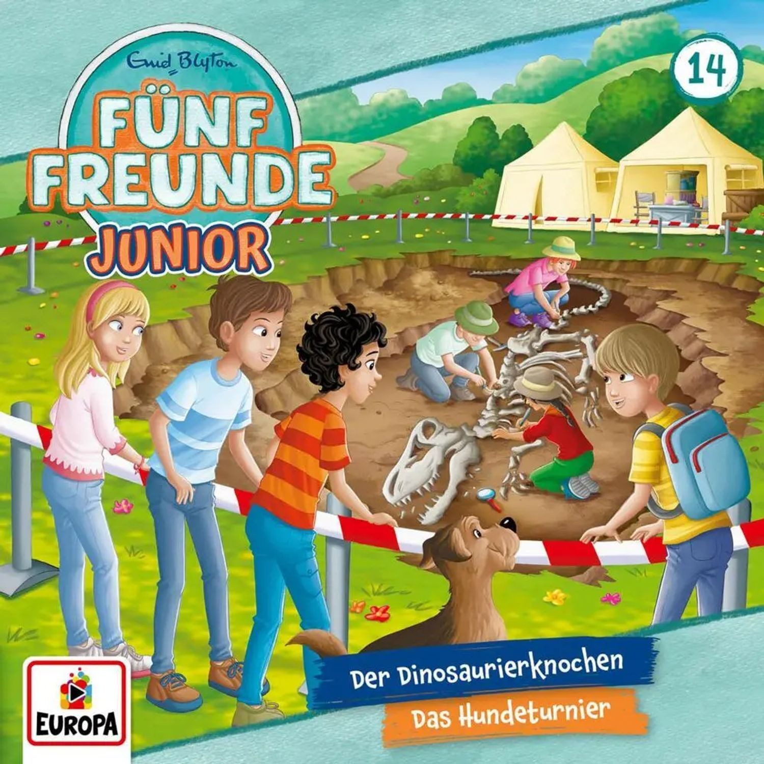 Hörspiel Fünf Freunde Junior 14: Der Dinosaurierknochen / Das Hundeturnier