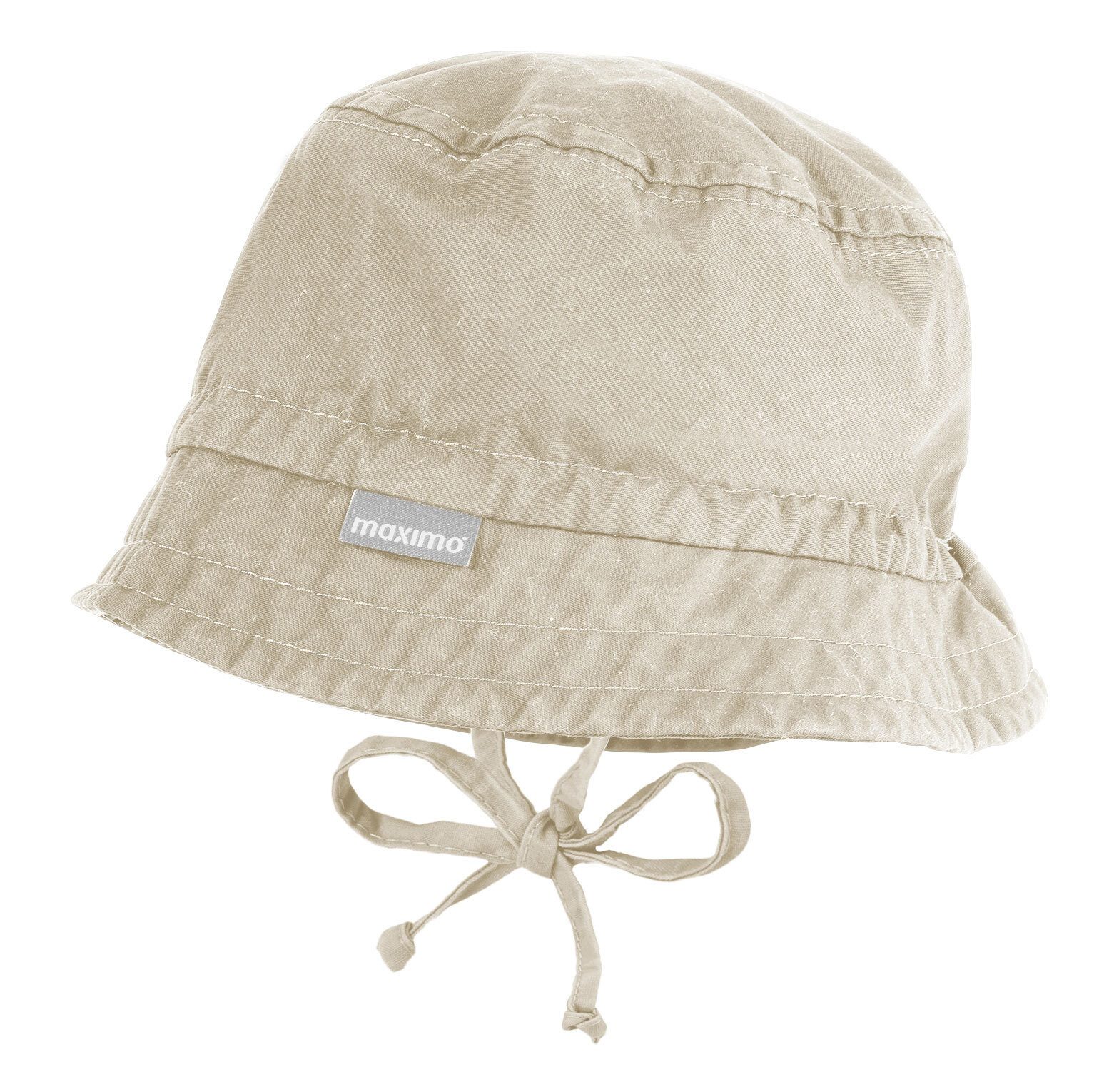 MAXIMO Fischerhut GOTS BABY-Hütchen Waschoptik, Band, UV (1-St)