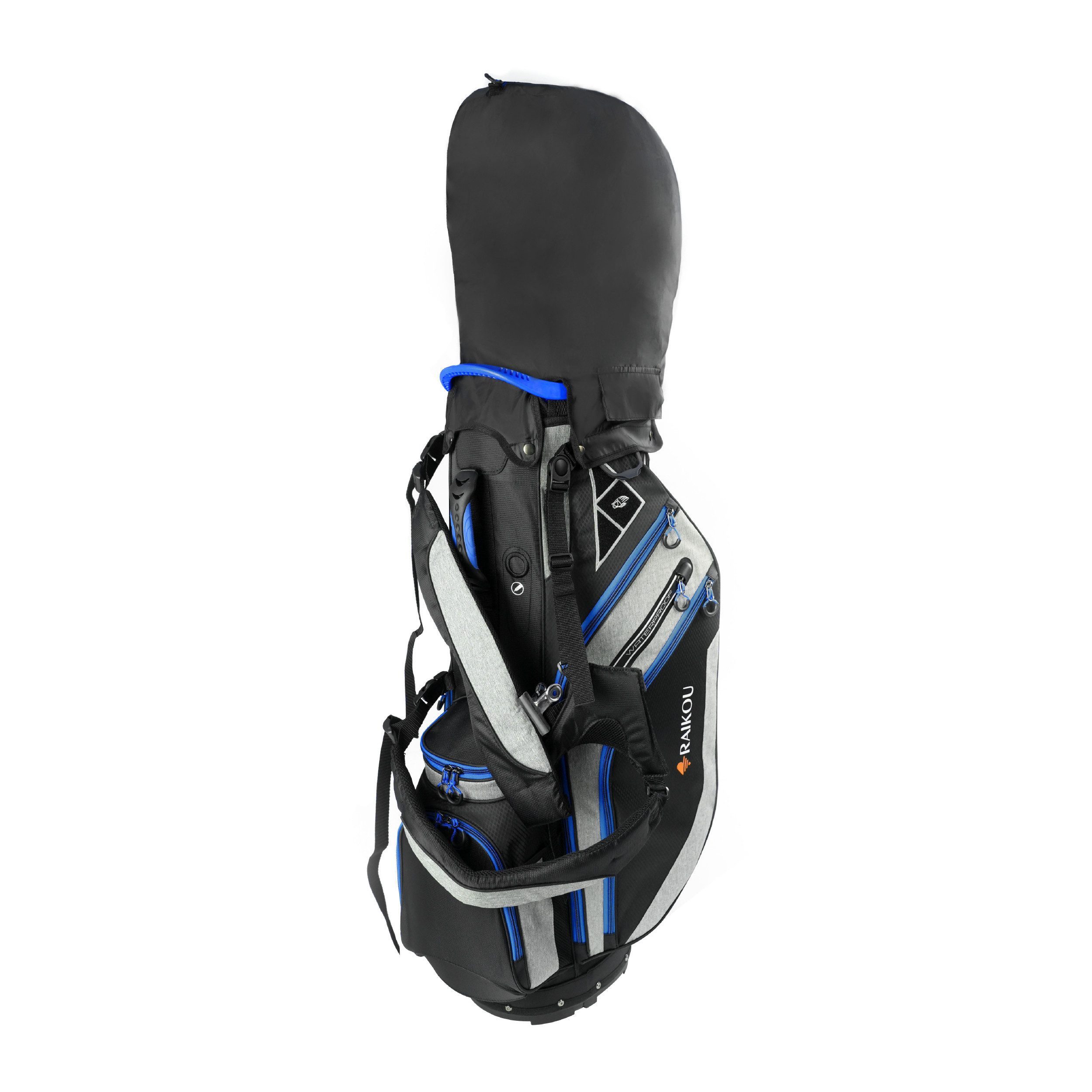 M-Diamant Golfballtasche Golf Standbag Golfbag mit Standfunktion 14-fach Organizer 9 Taschen (Inklusive Staubschutzhaube), Stabiler rutschfester Boden