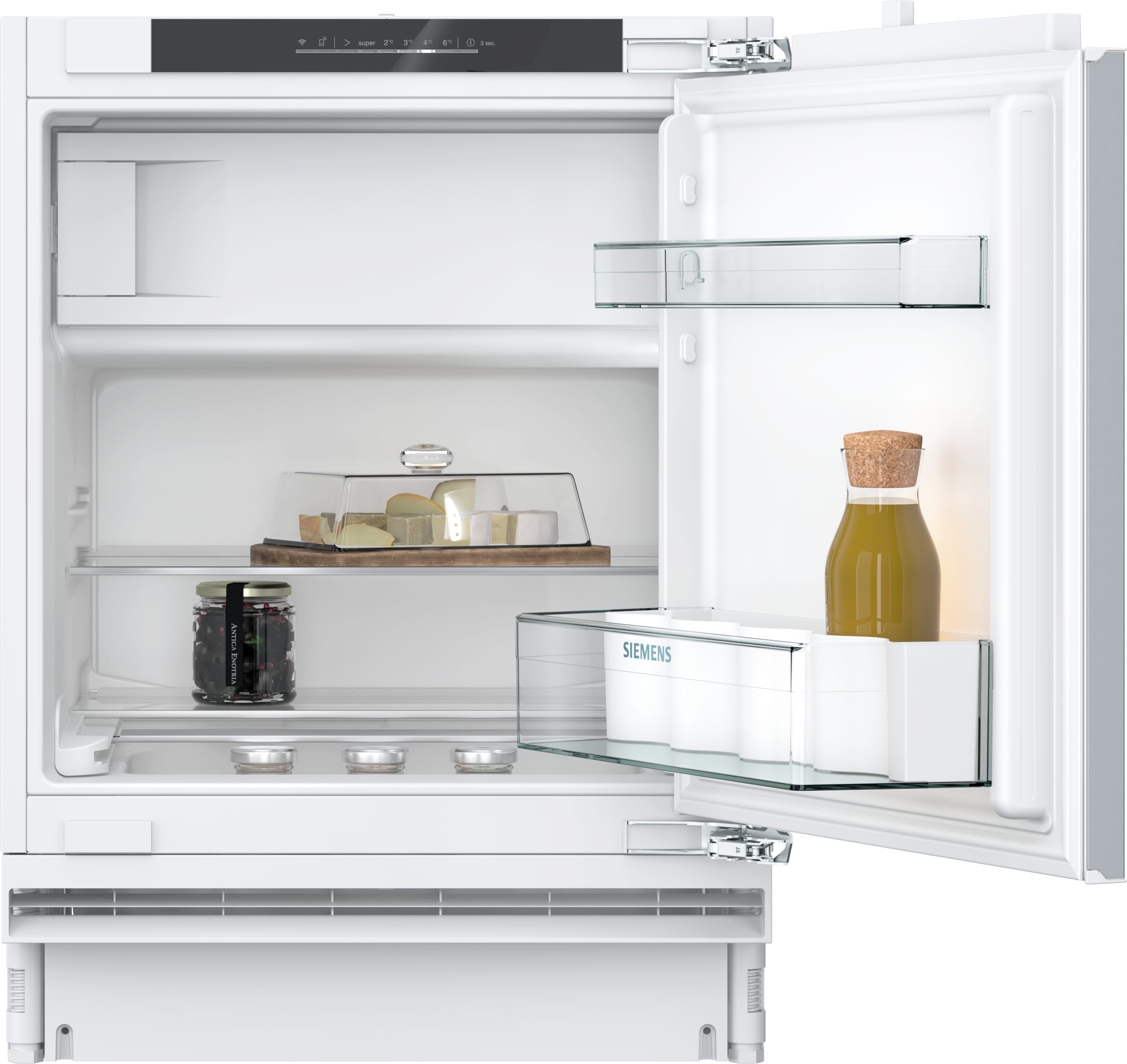 SIEMENS Einbaukühlschrank iQ300 KU22LVFD0, 82 cm hoch, 59,8 cm breit, Einfache Temperatureinstellung dank elektronischer Temperaturregelung
