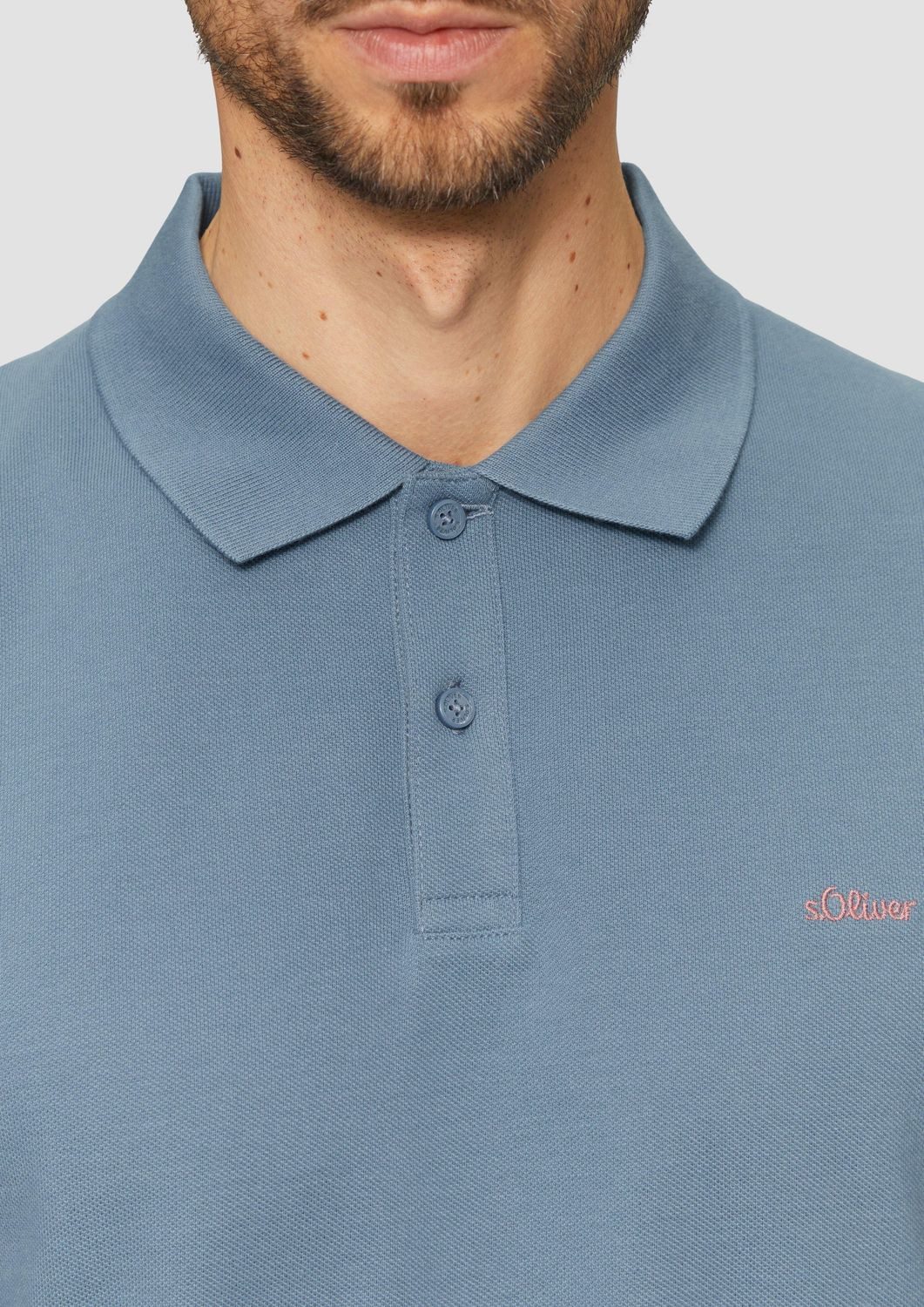 s.Oliver Poloshirt Poloshirt Kragen, Knopfleiste, kurzarm