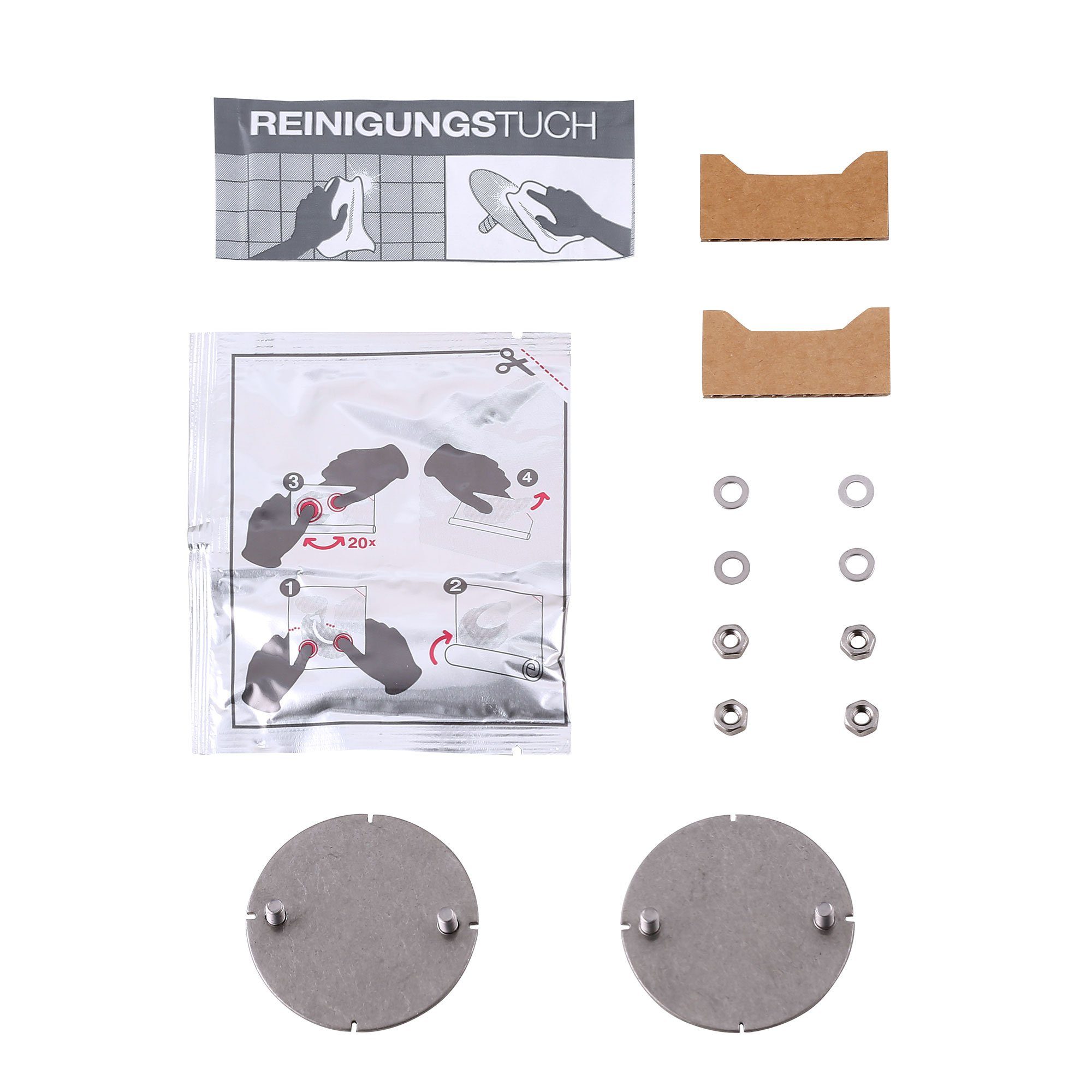 Keuco Brausegarnitur Klebe-Set Typ 2, Höhe 5.00 cm, Edition 90, Typ 2 für ausgewählte Bad-Accessoires, Brausestangen, Brause-Sets
