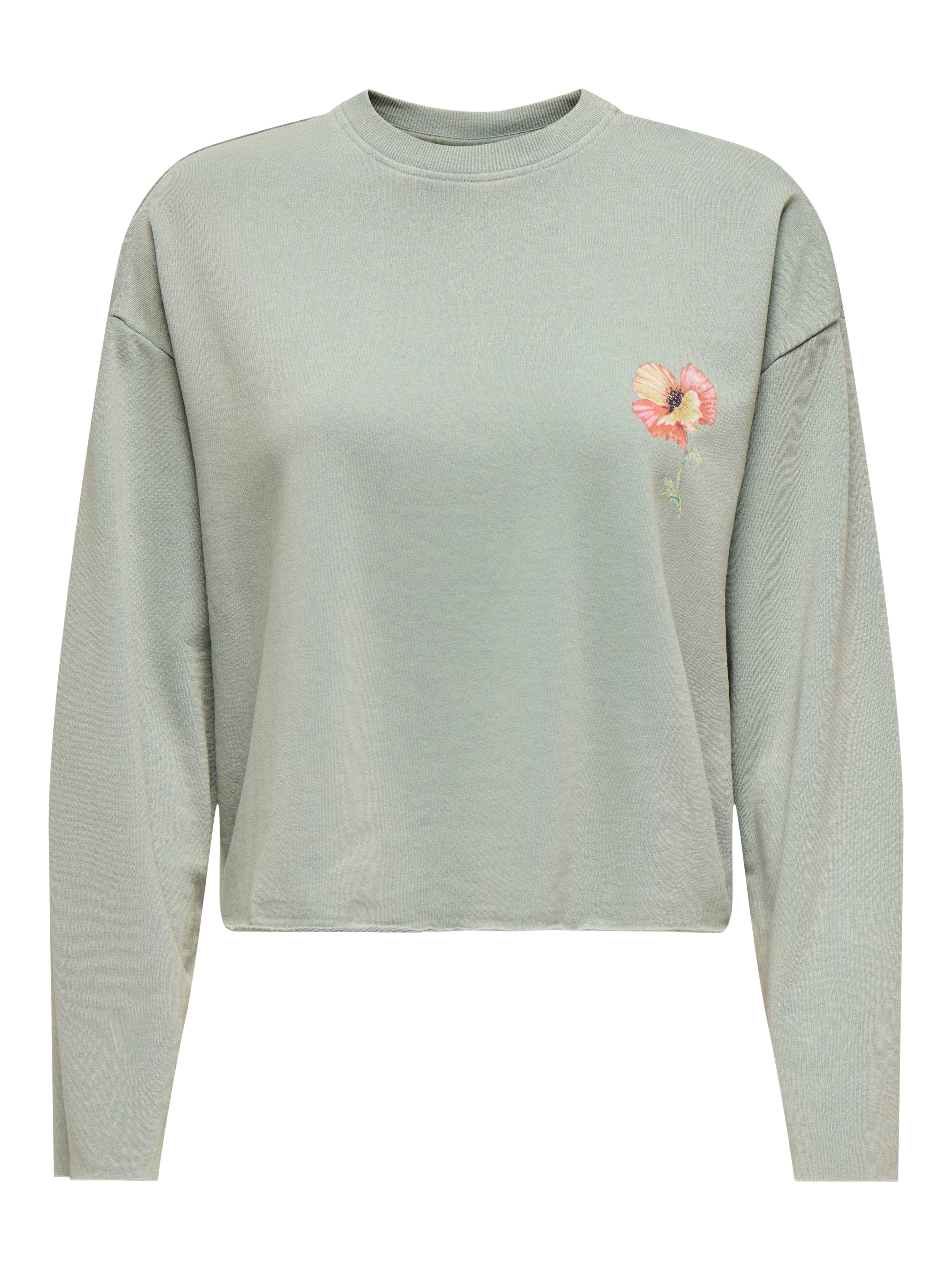 ONLY Sweatshirt ONLLUCINDA L/S FLOWERS O-NECK UB SWT günstig online kaufen