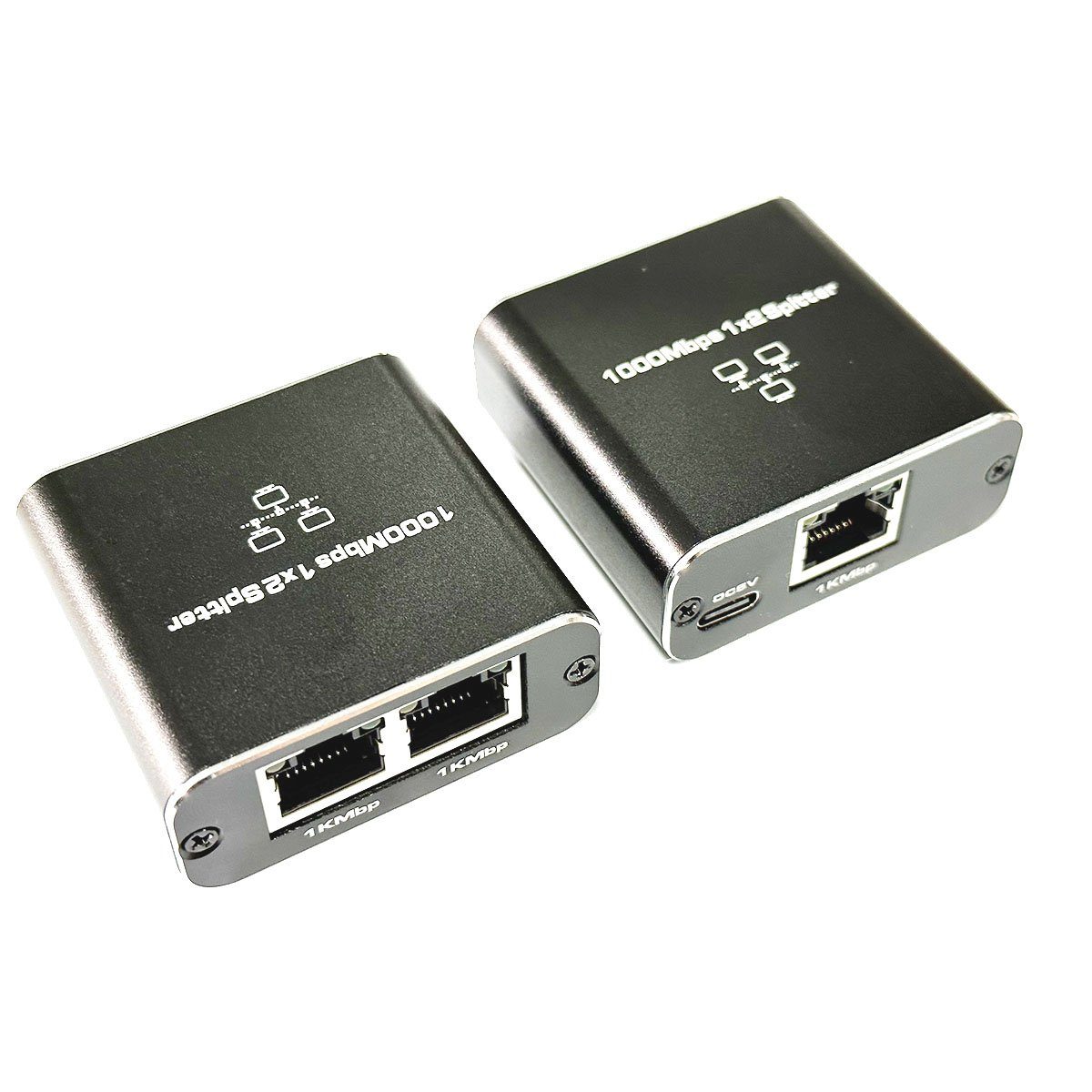 Bolwins Splitter B19C RJ45 Ethernet Splitter 1:2 LAN Adapter Verteiler für Netzwerk PC, RJ45 LAN Splitter, Plug & Play, für CAT5/CAT6 – Bild 3 von 5