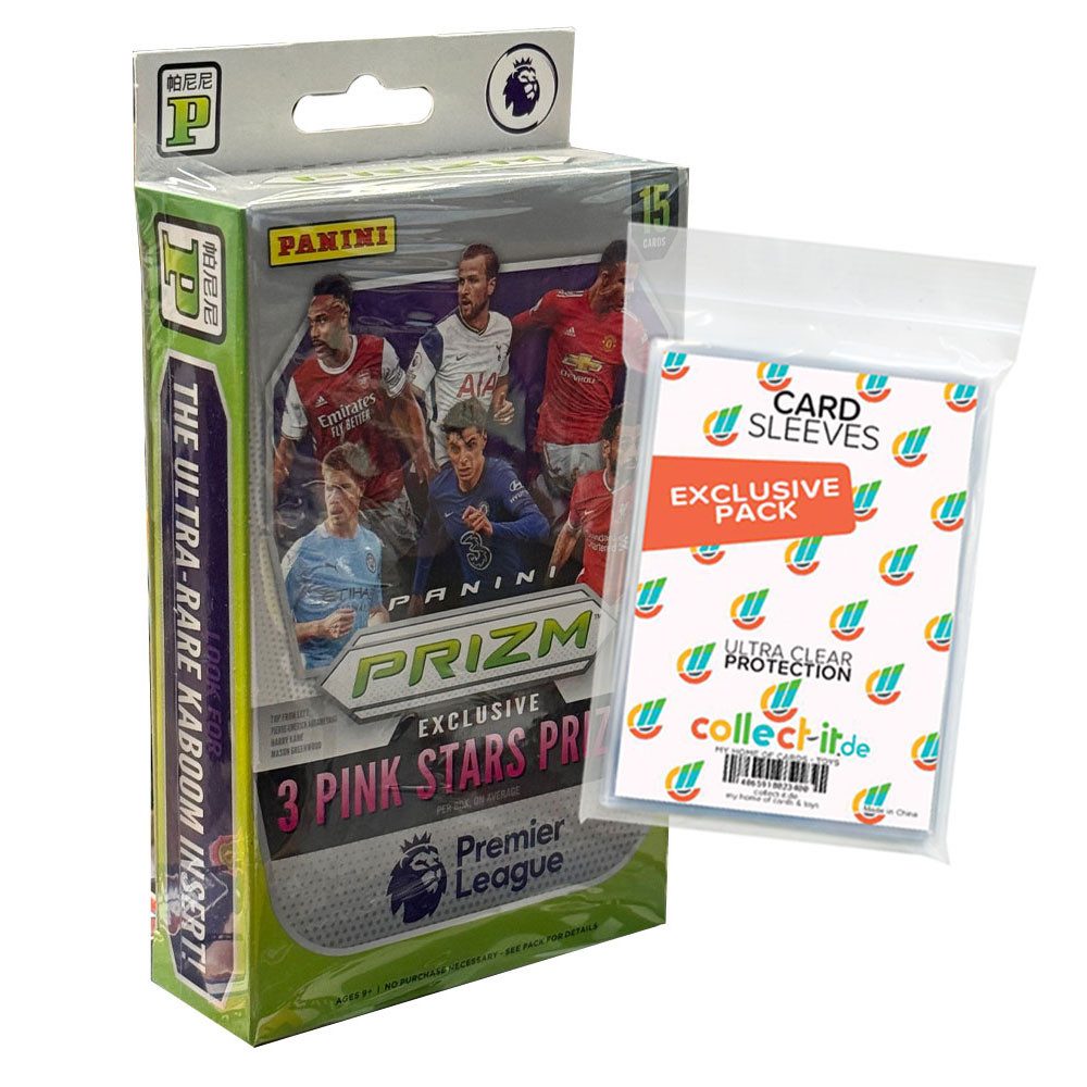 Panini Sammelkarte Panini 2020-21 Prizm Premier League Soccer 1 Hanger Box + Sleeves