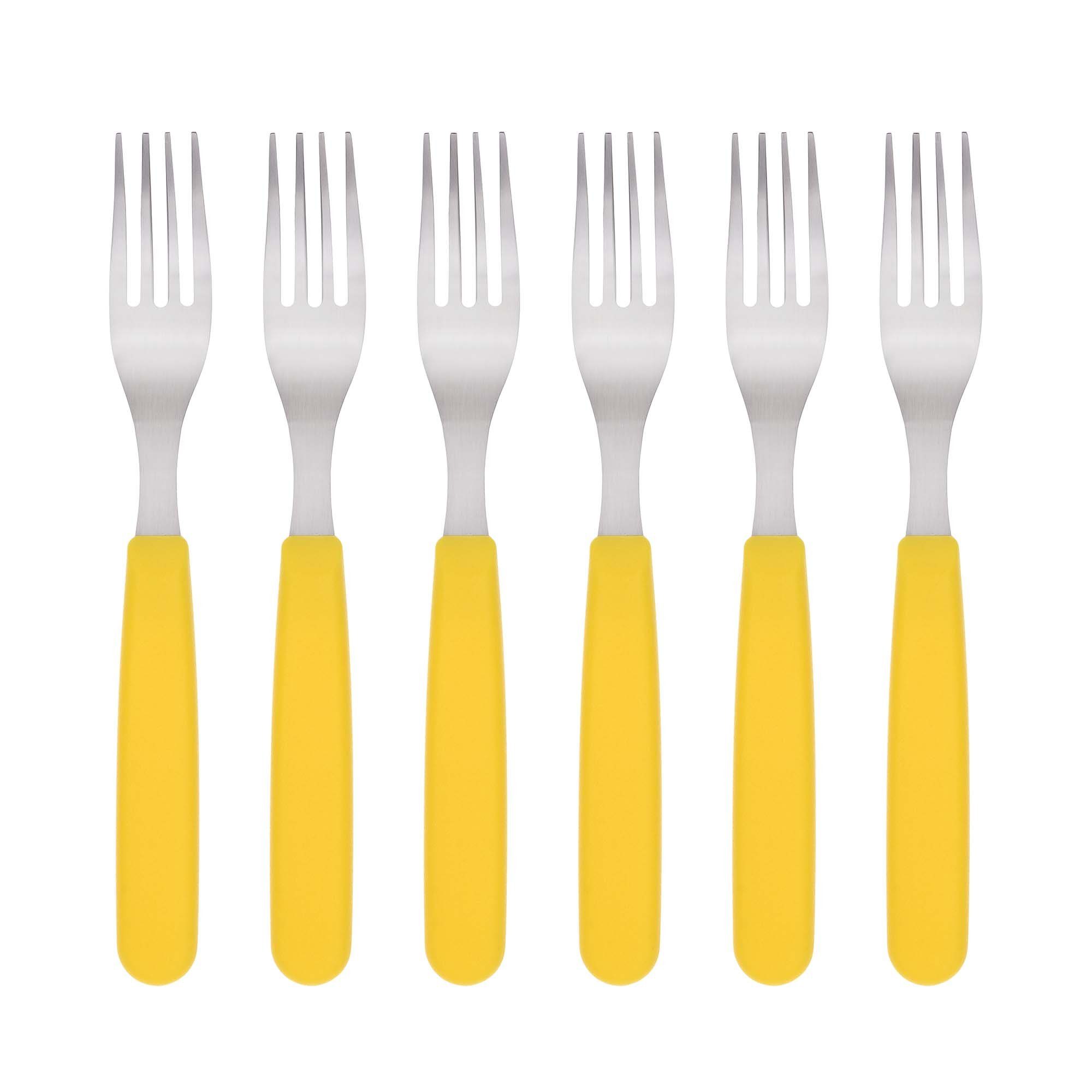 GRÄWE Tafelgabel GRÄWE Tafelgabeln, Edelstahl, bunte Griffe