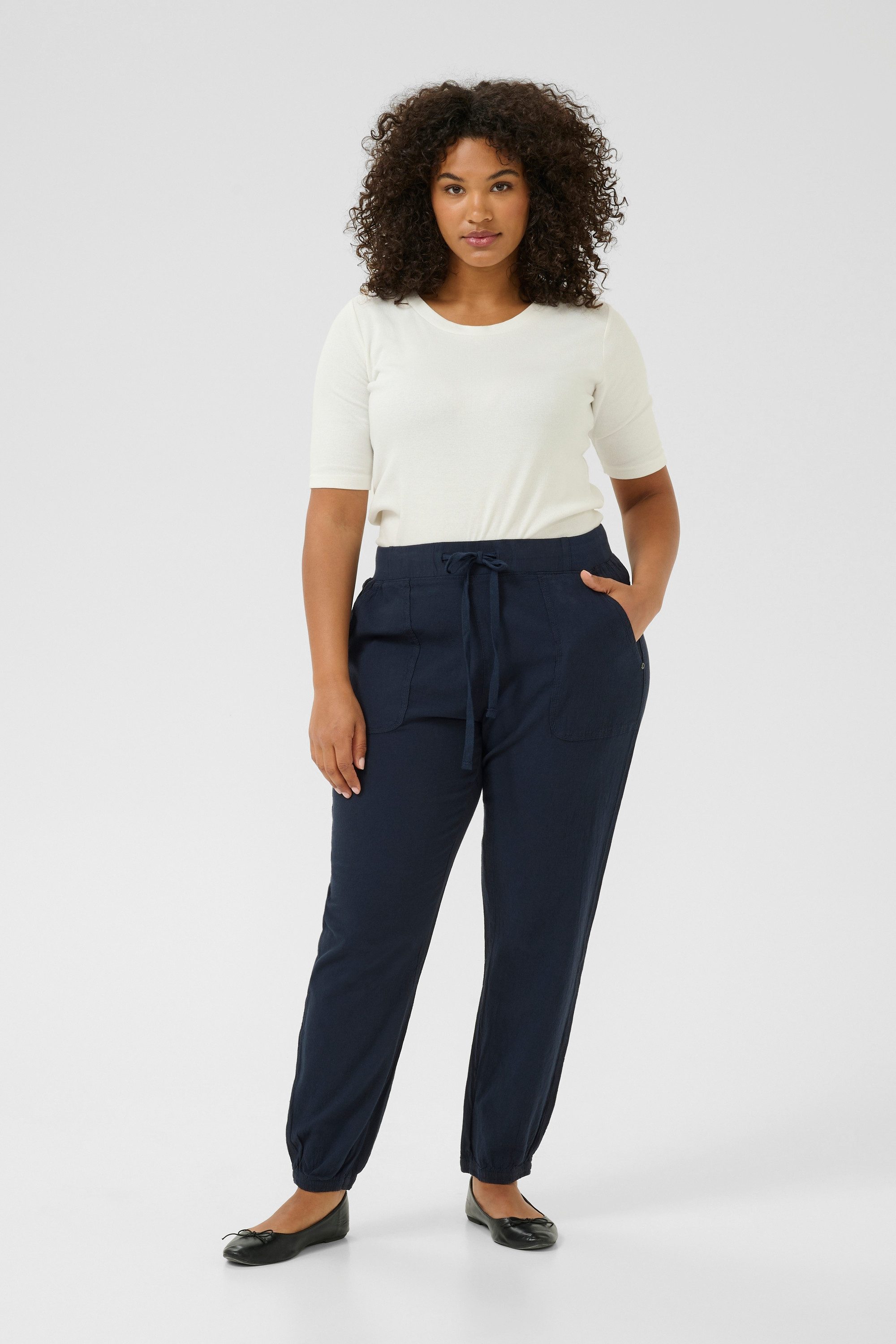 KAFFE Curve Anzughose Hose KCnana Große Größen günstig online kaufen