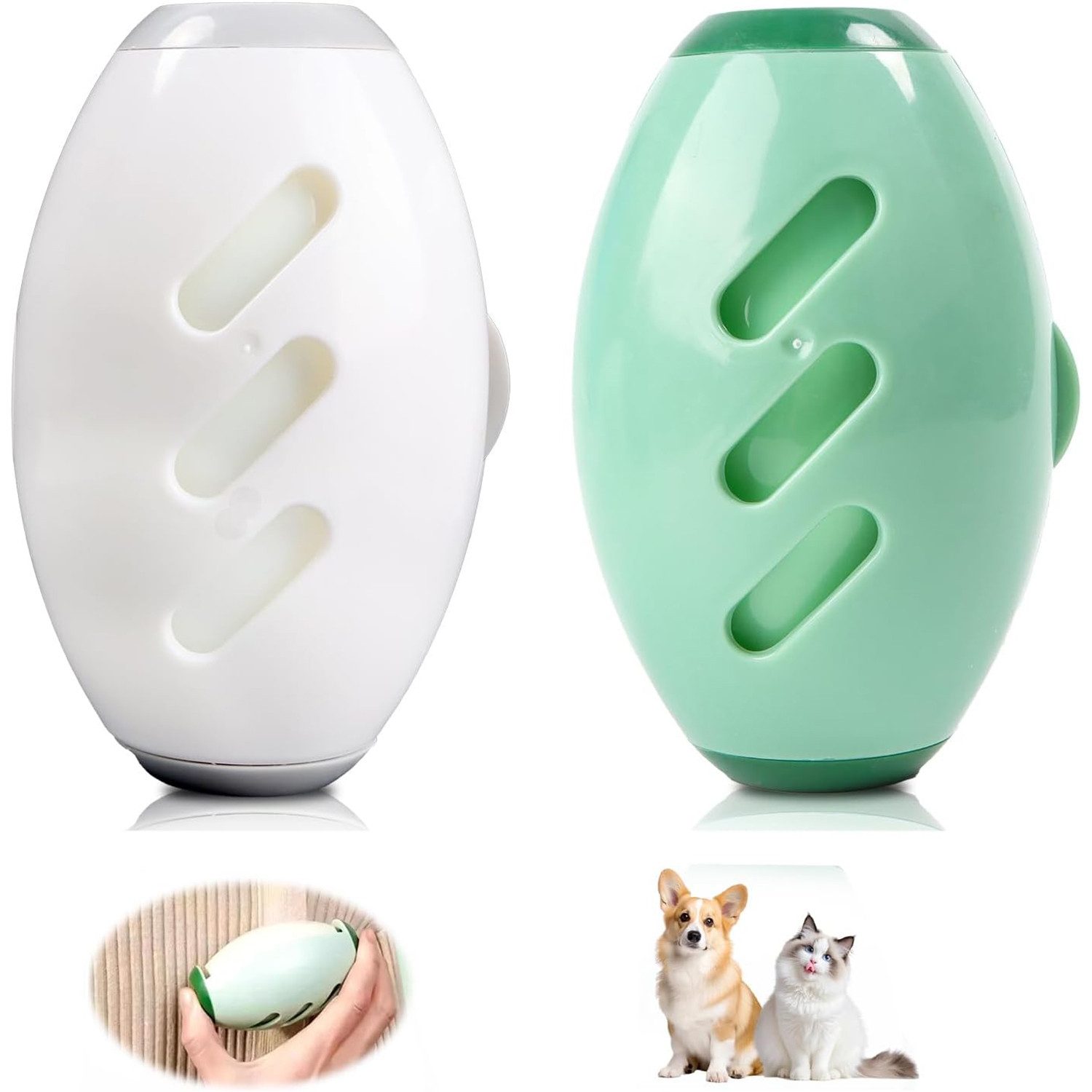 Refined Living Fusselroller 2 St Wiederverwendbare Fusselrollen Waschbarer Tragbarer LintRoller, klebriger Gel Ball für Tierhaare Sofas Staub Kleidung Reisen Haus