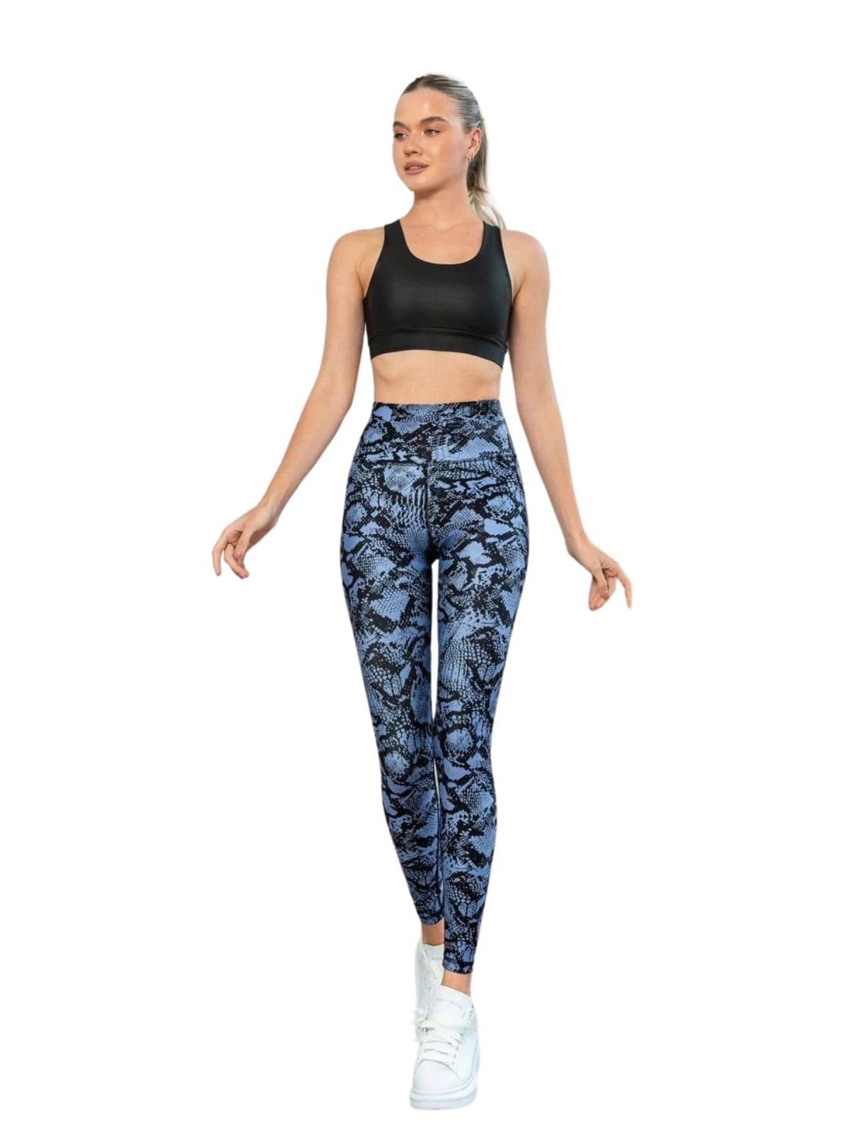 Lismina Leggings Extra High Waist -schwarz Atmungsaktiv, Elastischer Bund