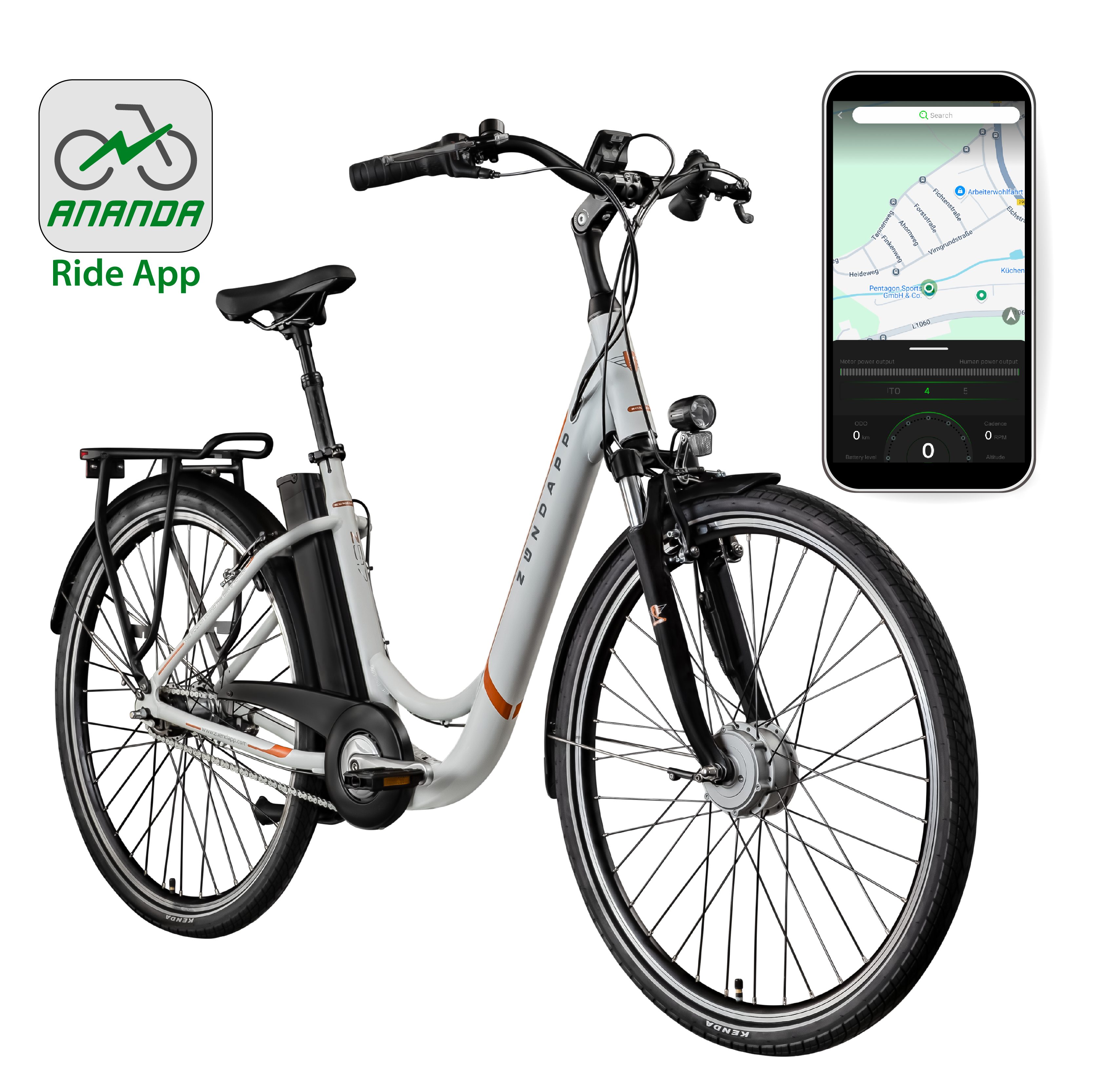 Zündapp E-Bike Cityrad Z517, 7 Gang Shimano, Nabenschaltung, Frontmotor, 531 Wh, Pedelec, Elektrofahrrad für Damen u. Herren