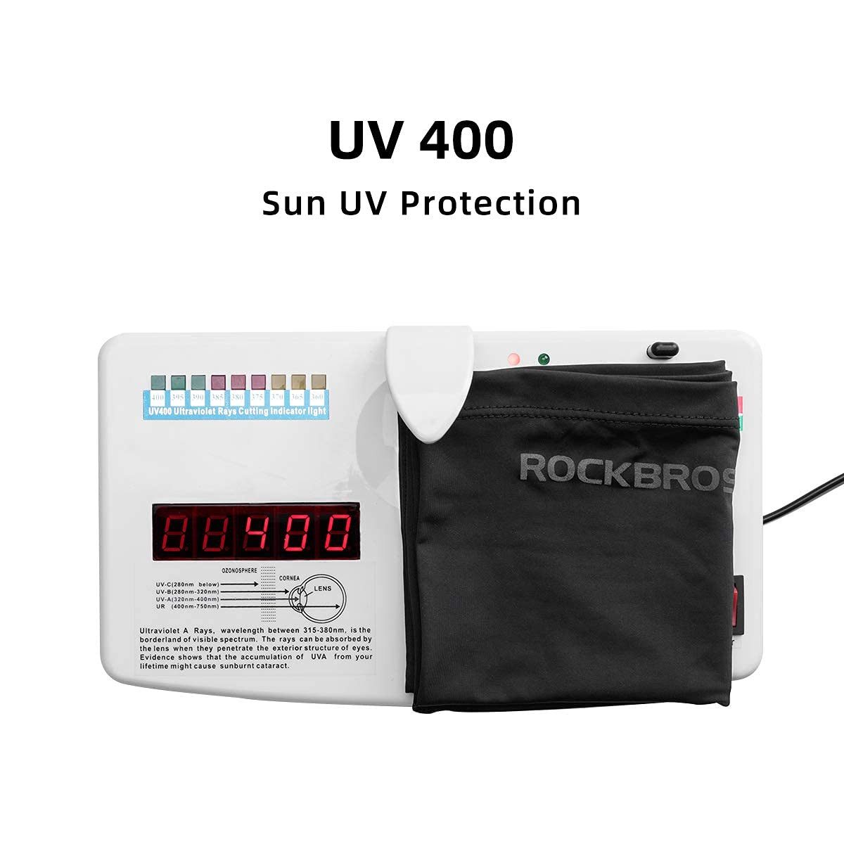 ROCKBROS Sturmhaube Halstuch Schlauchschal, atmungsaktiver Multifunktionsschal UPF 50+ Schützt vor UV-Strahlung und Staub