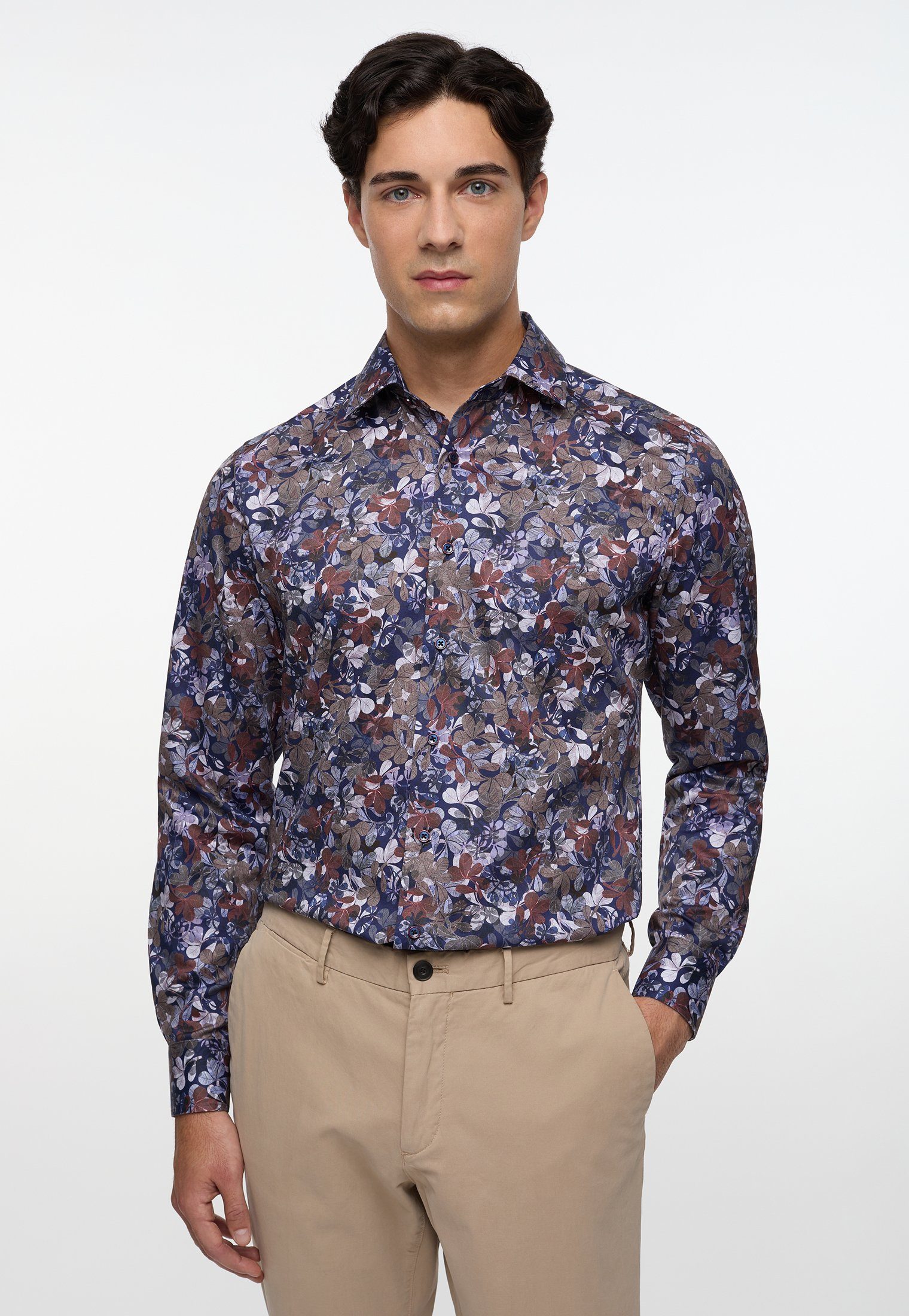 Eterna Langarmhemd SLIM FIT NON IRON (bügelfrei)