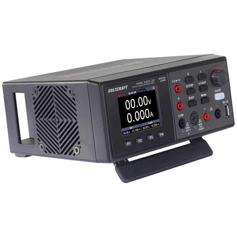 VOLTCRAFT Multimeter Multimeter und Netzteil Kombigerät (2-in-1 VC-15445415