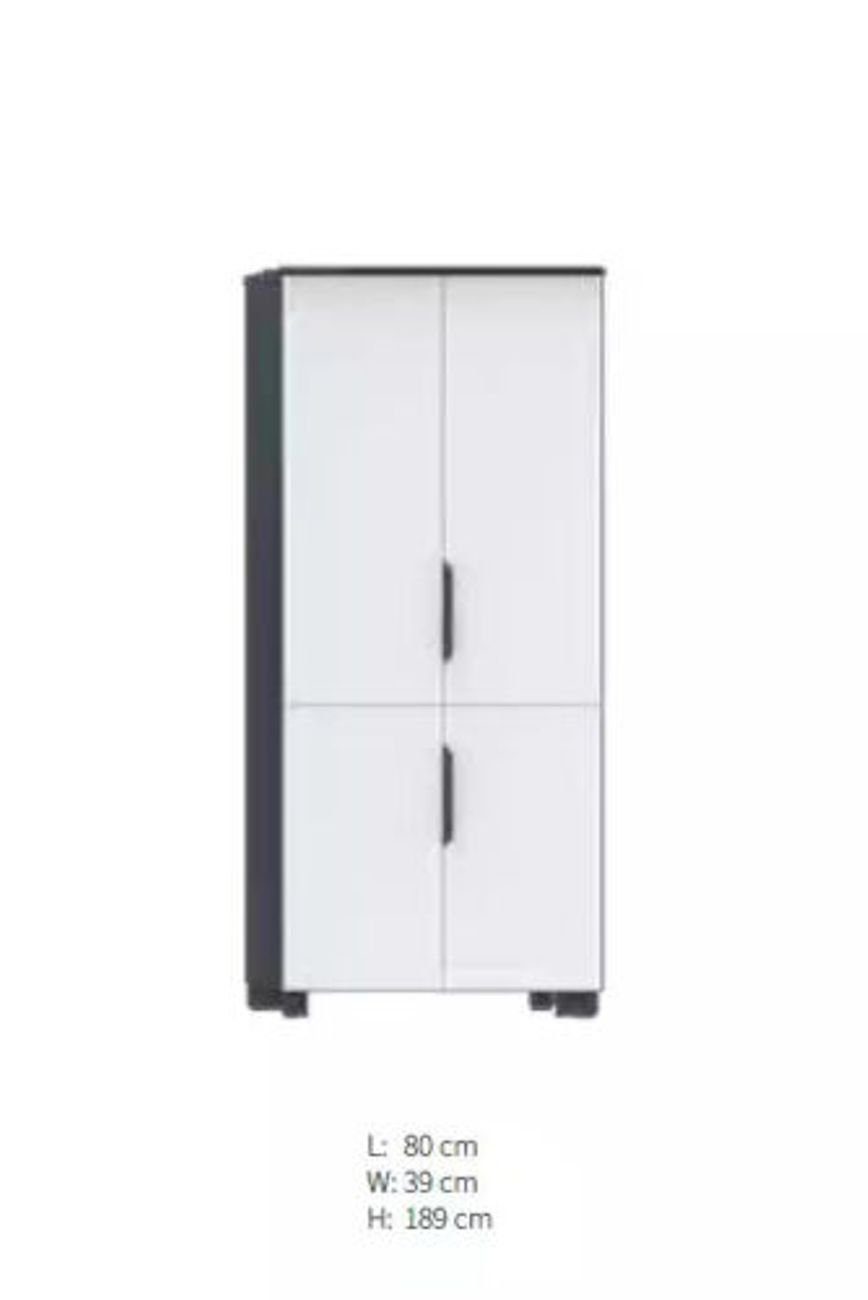 JVmoebel Aktenschrank Arbeitszimmermöbel Schwarz-weißer Schrank Büromöbel Moderne (1-St., 1x nur Aktenschrank) Made in Europa