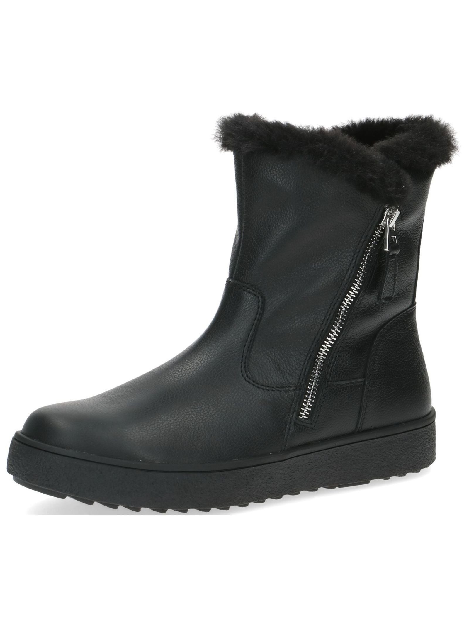 Stiefelette Leder/Textil Stiefelette