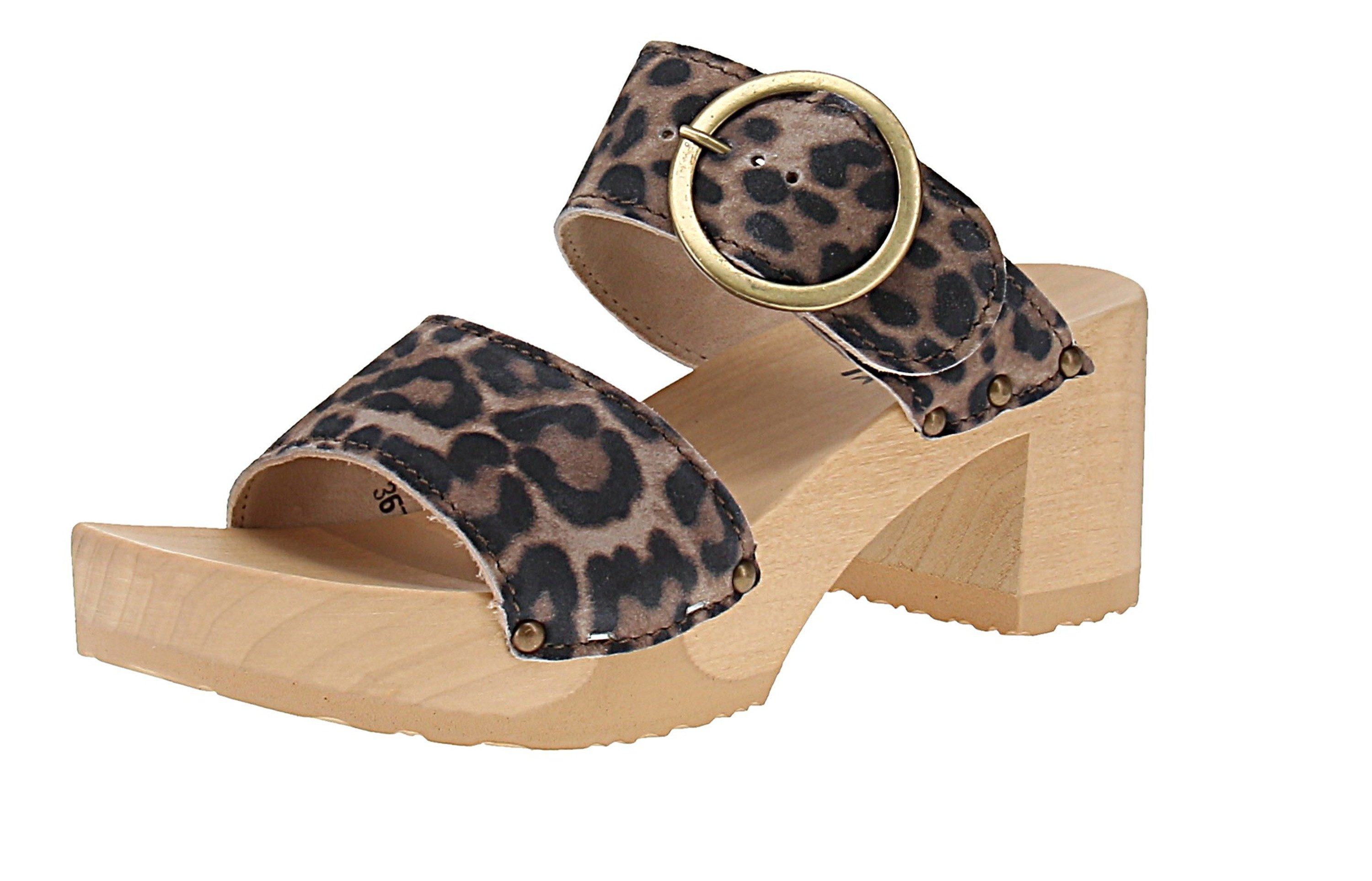 Softclox Softclox S3670 Hedi Leolook - Damen Pantolette - 02-Taupe Sandale
