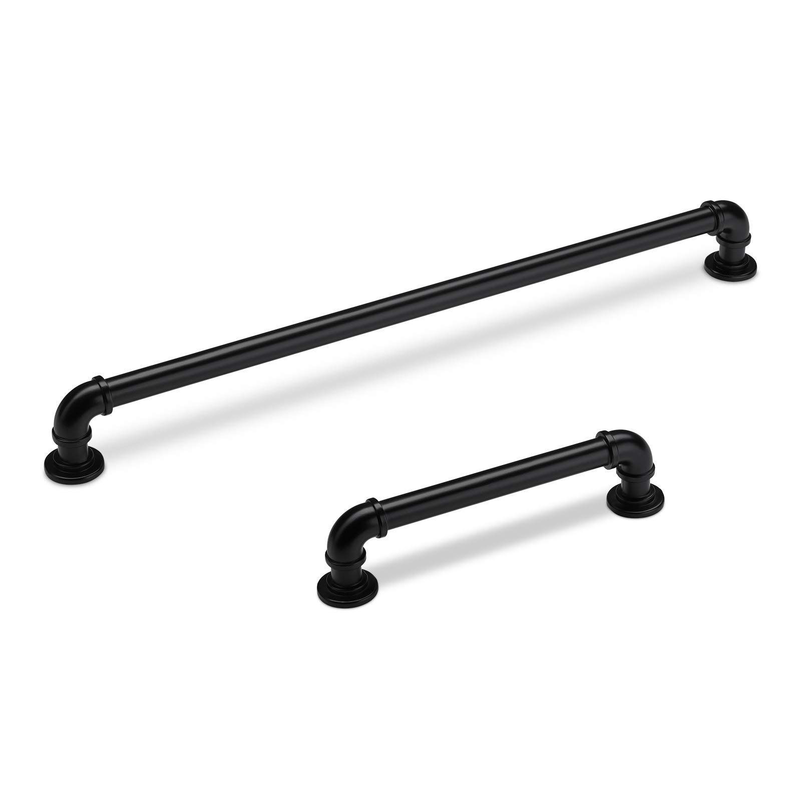 SO-TECH® Möbelgriff Bügelgriff TUBEOS schwarz BA 128 - 320 mm - incl. Schrauben, Lochabstand 128 mm schwarz - inkl. Schrauben