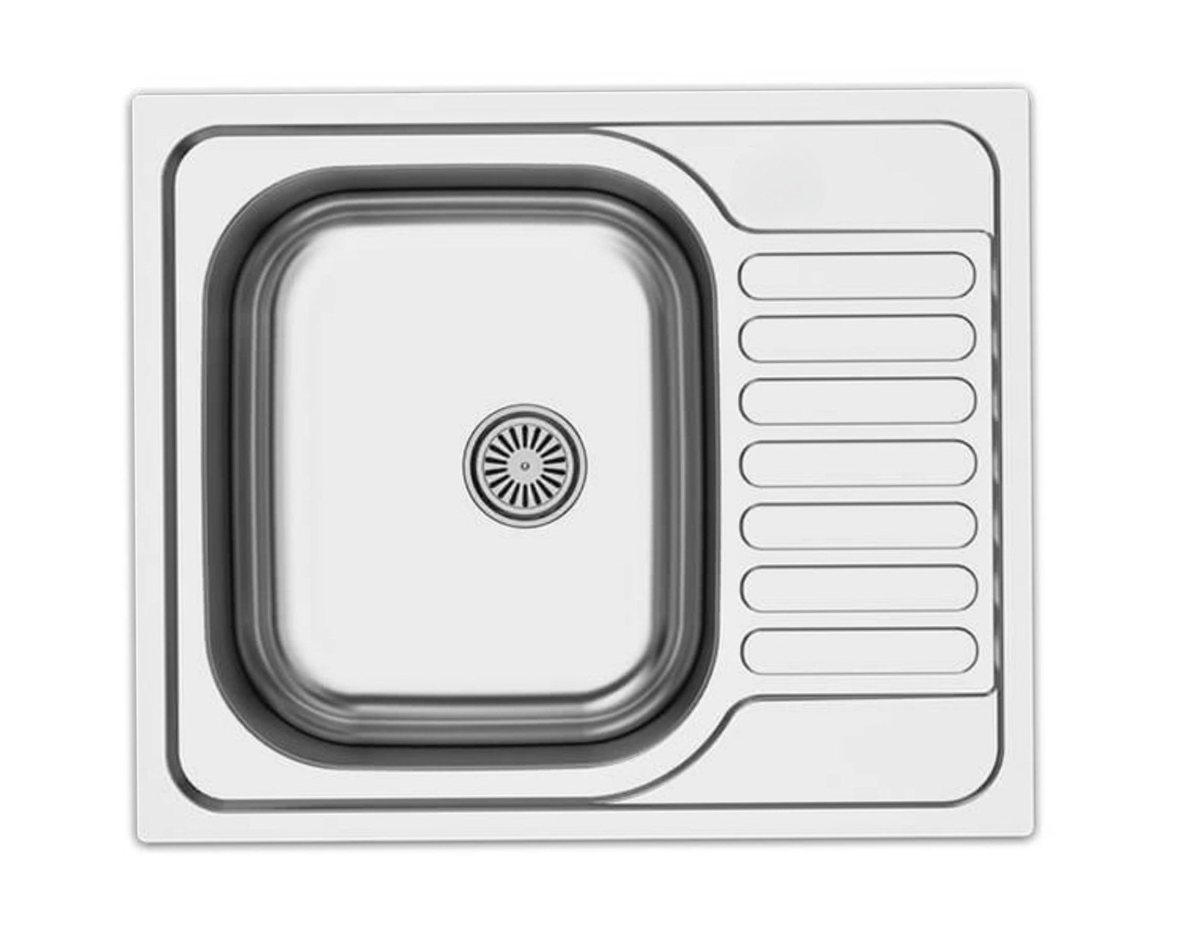 Faizee Home Edelstahlspüle Edelstahl Einbauspülen – Verschiedene Modelle, Modern und Langlebig, Eckig, 60/15 cm